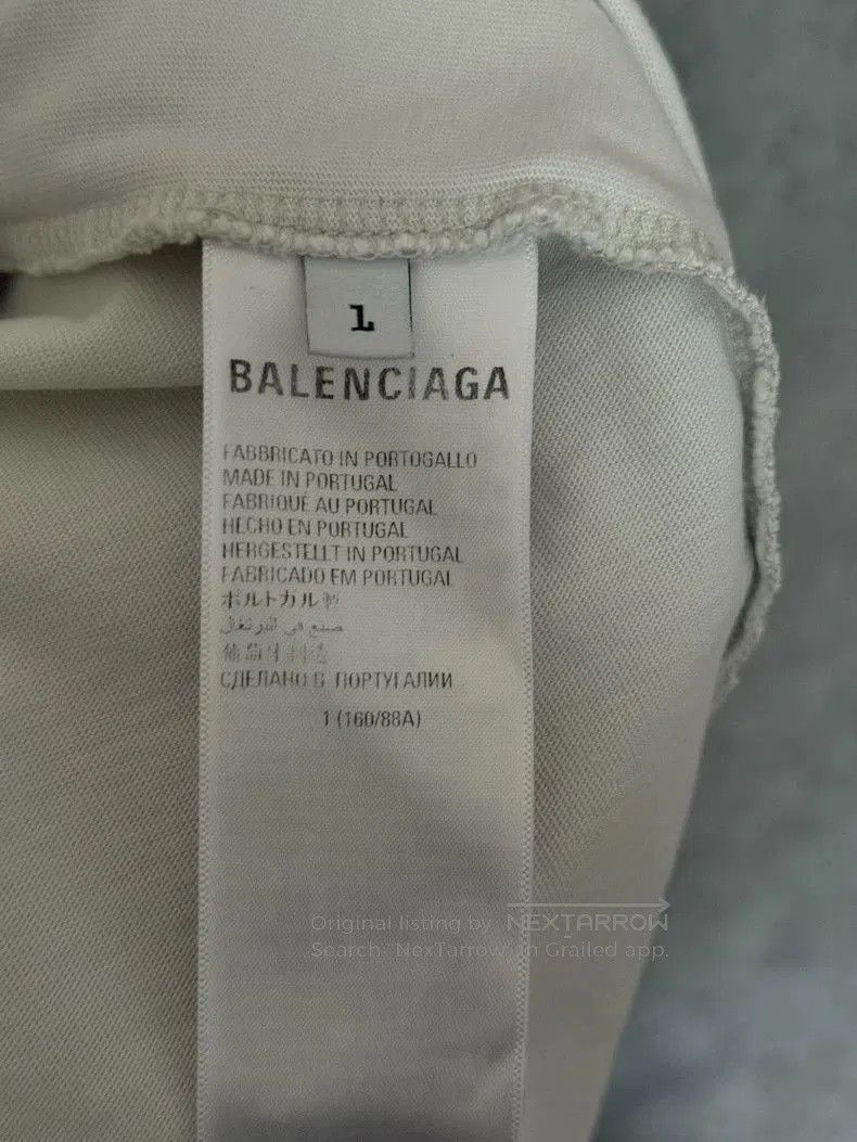 Balenciaga Balenciaga Short Sleeve T-shirt with Embroidery. Size US XS / EU 42 / 0 - 4 Thumbnail