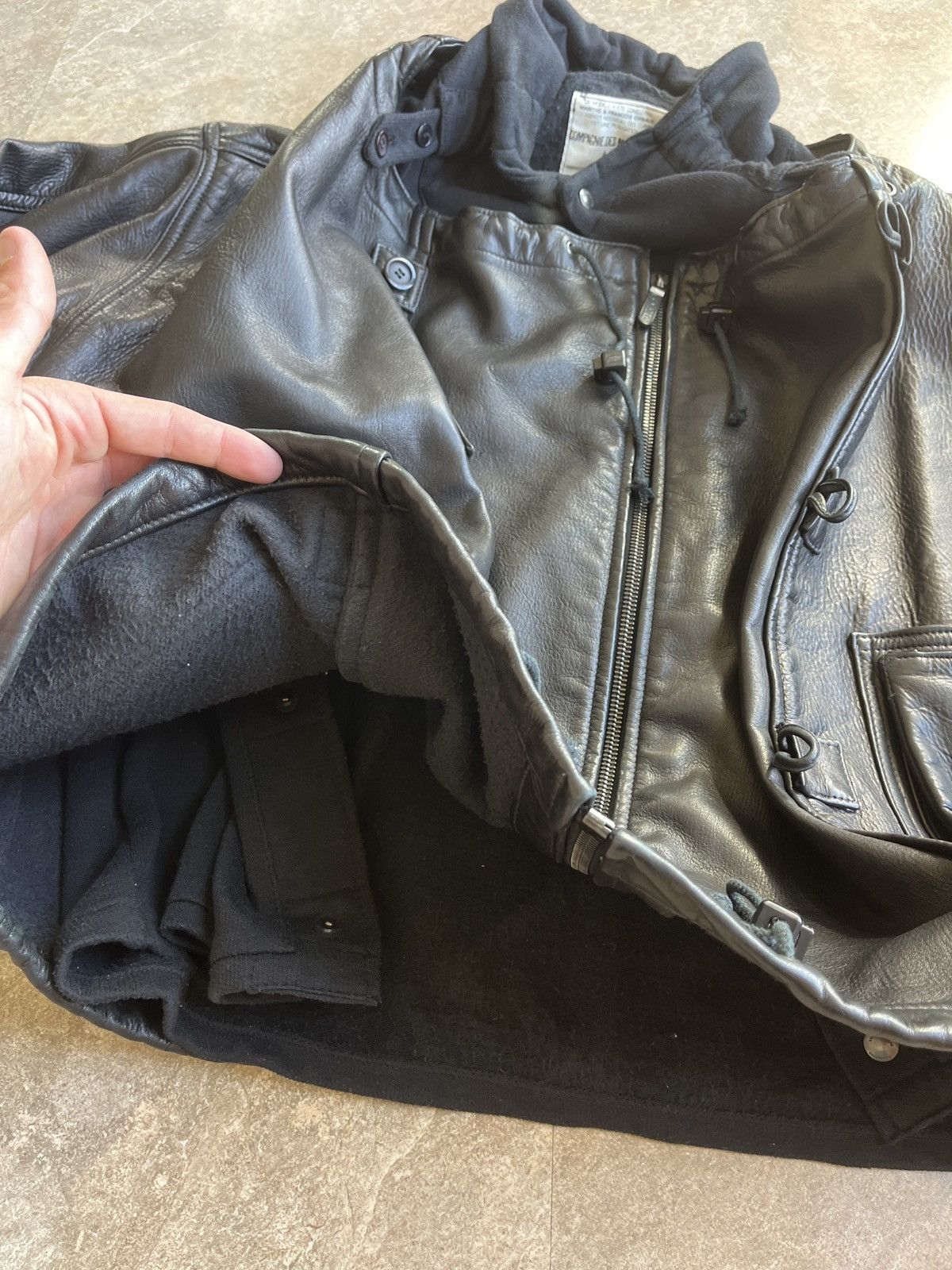 Marithe + Francois Girbaud Vintage Rare Marithe Francois Girbaud Leather Jacket Size US S / EU 44-46 / 1 - 8 Thumbnail