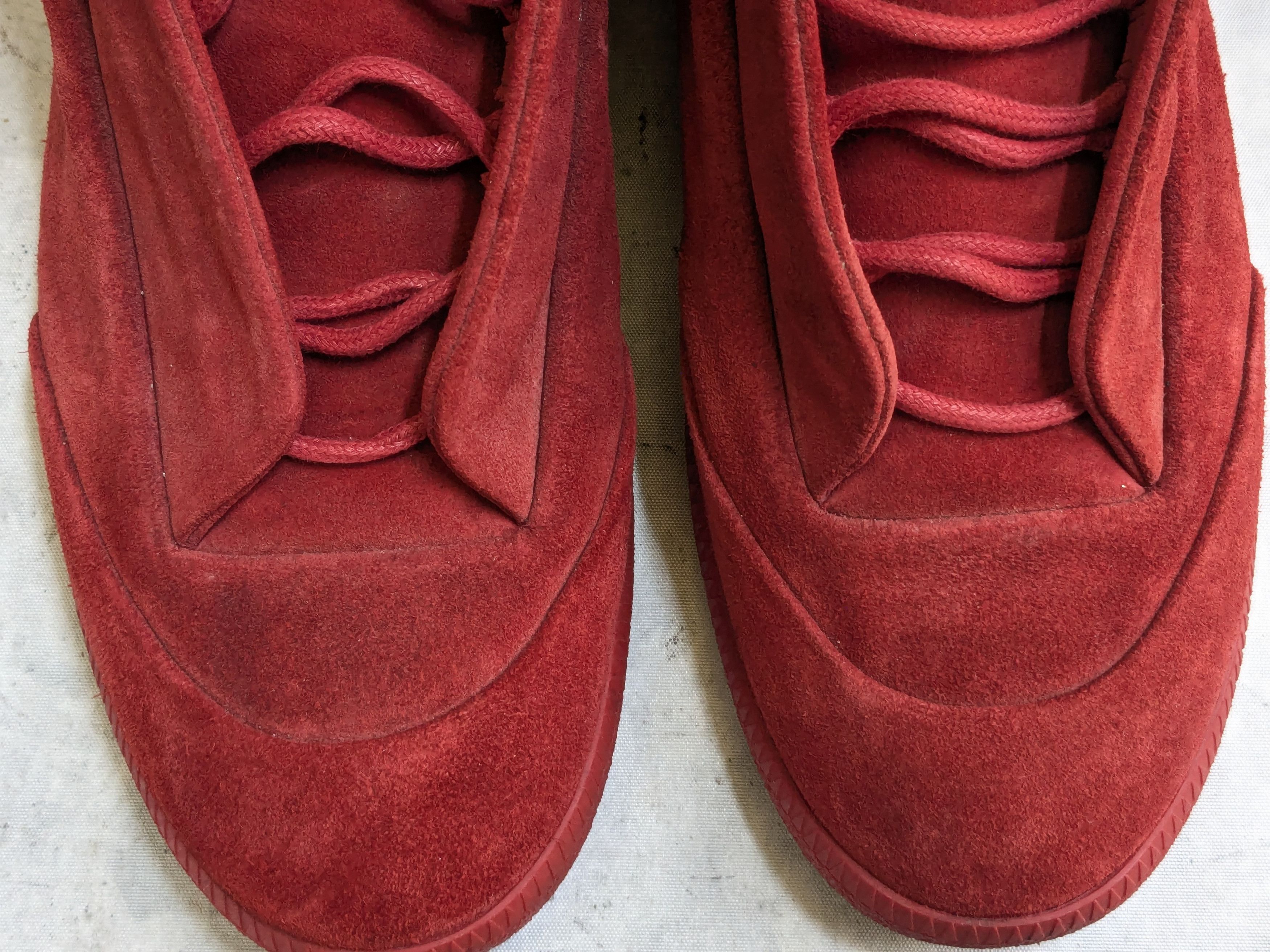 Maison Margiela Maison Margiela Future Red Black 14 47 High Tops Suede Size US 14 / EU 47 - 5 Thumbnail