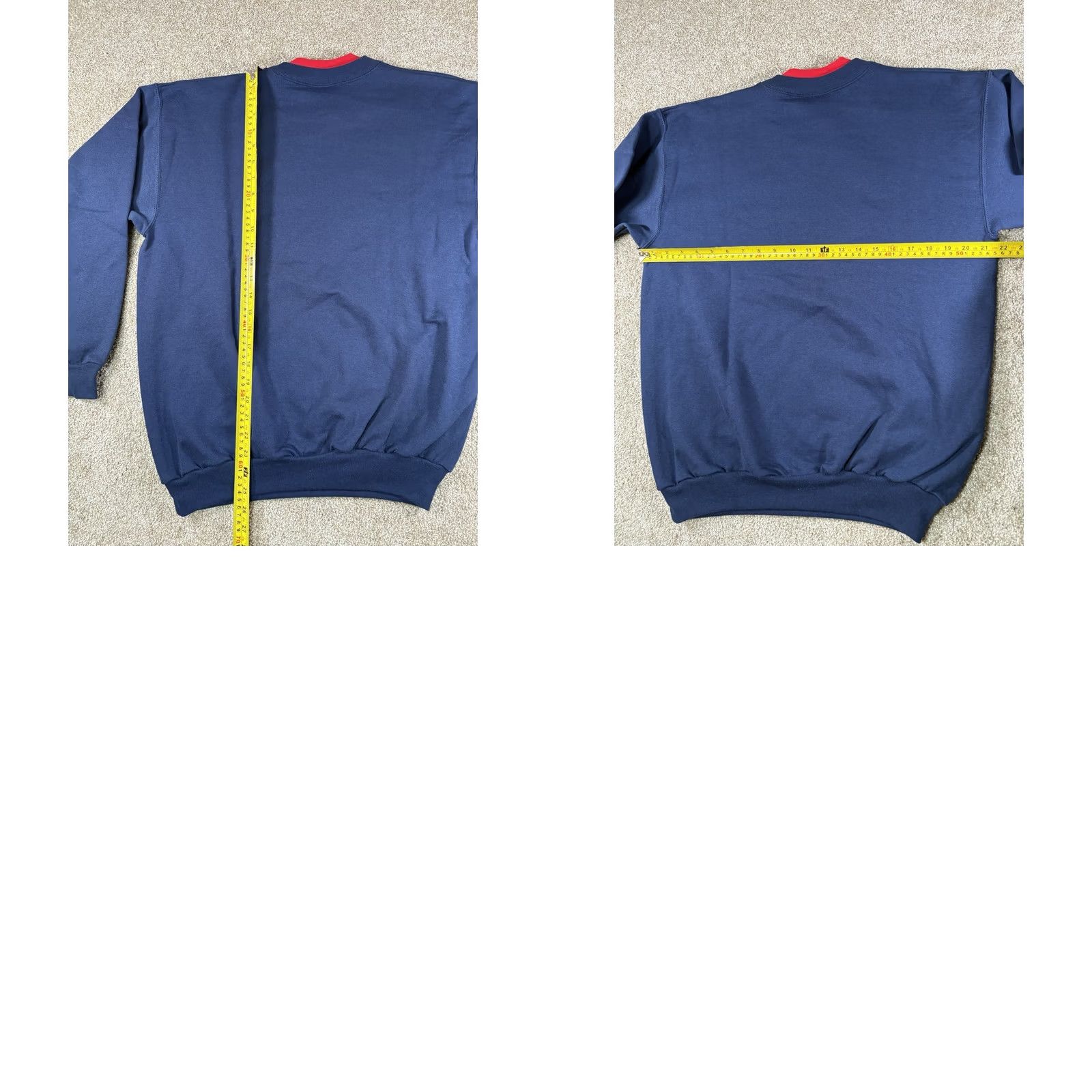 Vintage VINTAGE MC Energy Navy Blue Let It Snow Pullover Sweatshirt Womens Size Medium Size M / US 6-8 / IT 42-44 - 8 Thumbnail