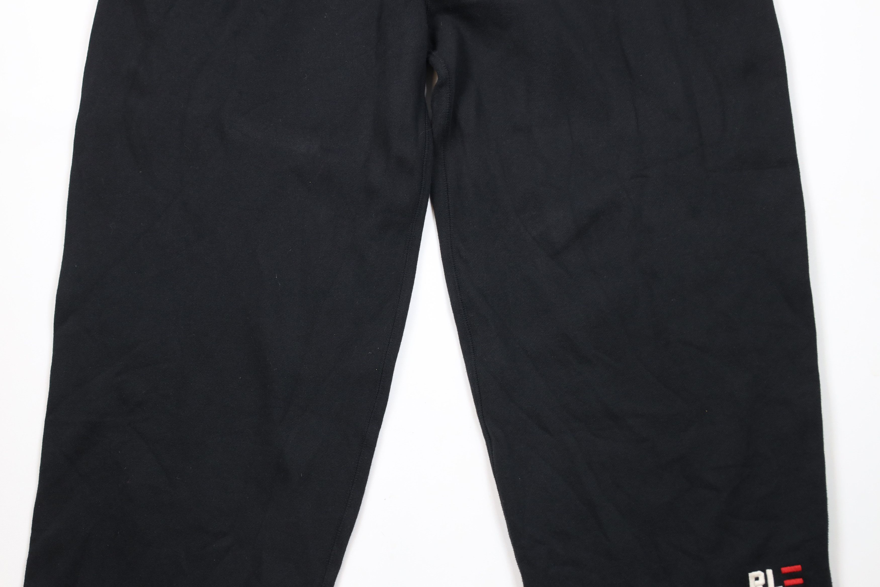 Polo Ralph Lauren Deadstock Vintage Ralph Lauren Wide Leg Sweatpants Black Size US 40 / EU 56 - 3 Thumbnail