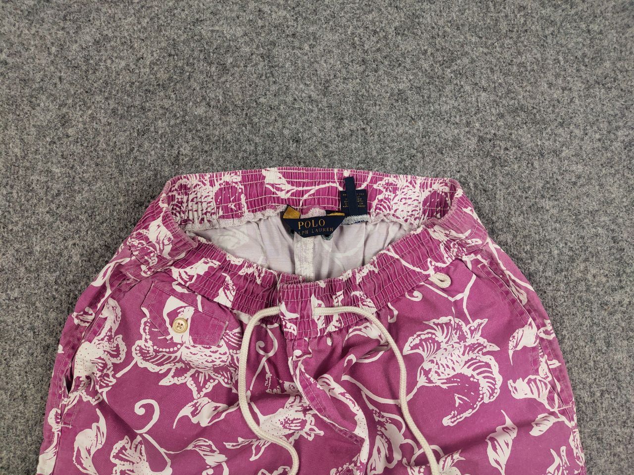 Polo Ralph Lauren Polo Ralph Lauren Pink Flowers Canvas Nylon Shorts Vintage Size US 32 / EU 48 - 6 Thumbnail