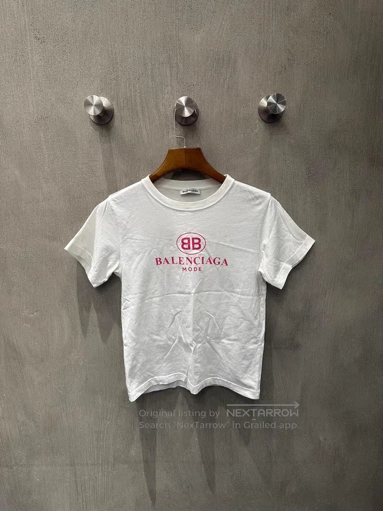 Balenciaga Balenciaga Double B Alphabet Printed Short Sleeve Size US L / EU 52-54 / 3 - 1 Thumbnail