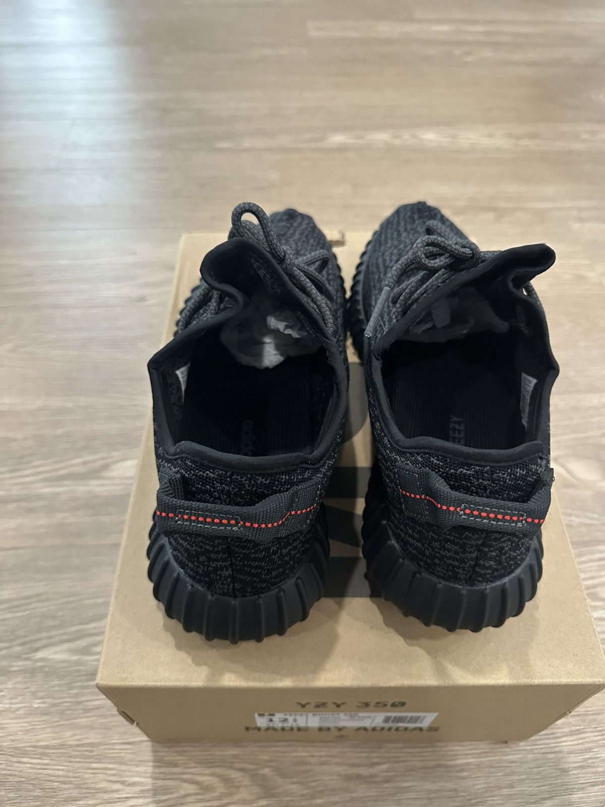 Yeezy Size 12.5- Adidas Yeezy Boost 350 2023 Pirate Black Size US 12.5 / EU 45-46 - 5 Thumbnail