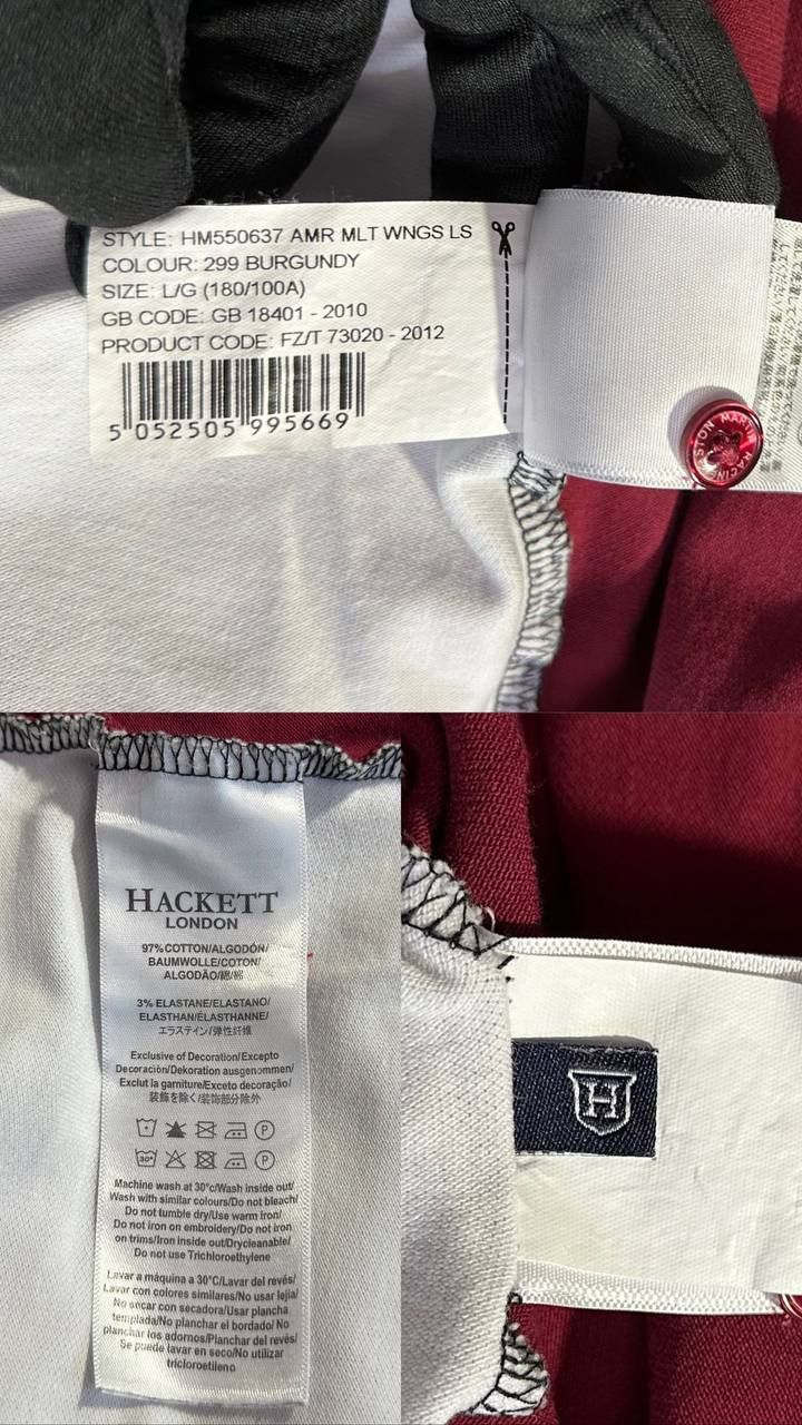 Hackett Hackett Aston Martin Racing Team 95 Polo Shirt Long Sleeve Size US L / EU 52-54 / 3 - 10 Thumbnail