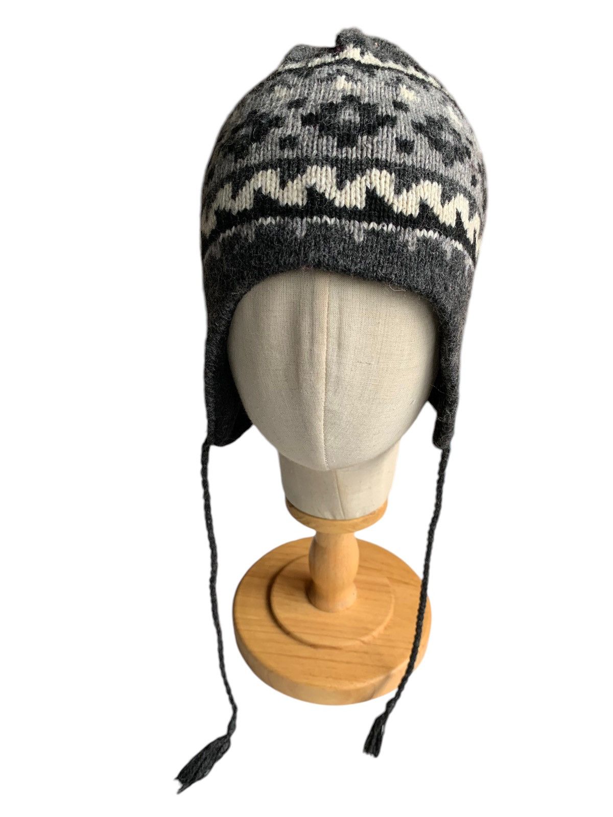 Japanese Brand × Kapital × Vintage Knitted Wool Made In Usa Earflap Winter Session Beanie Hats Size ONE SIZE - 5 Thumbnail