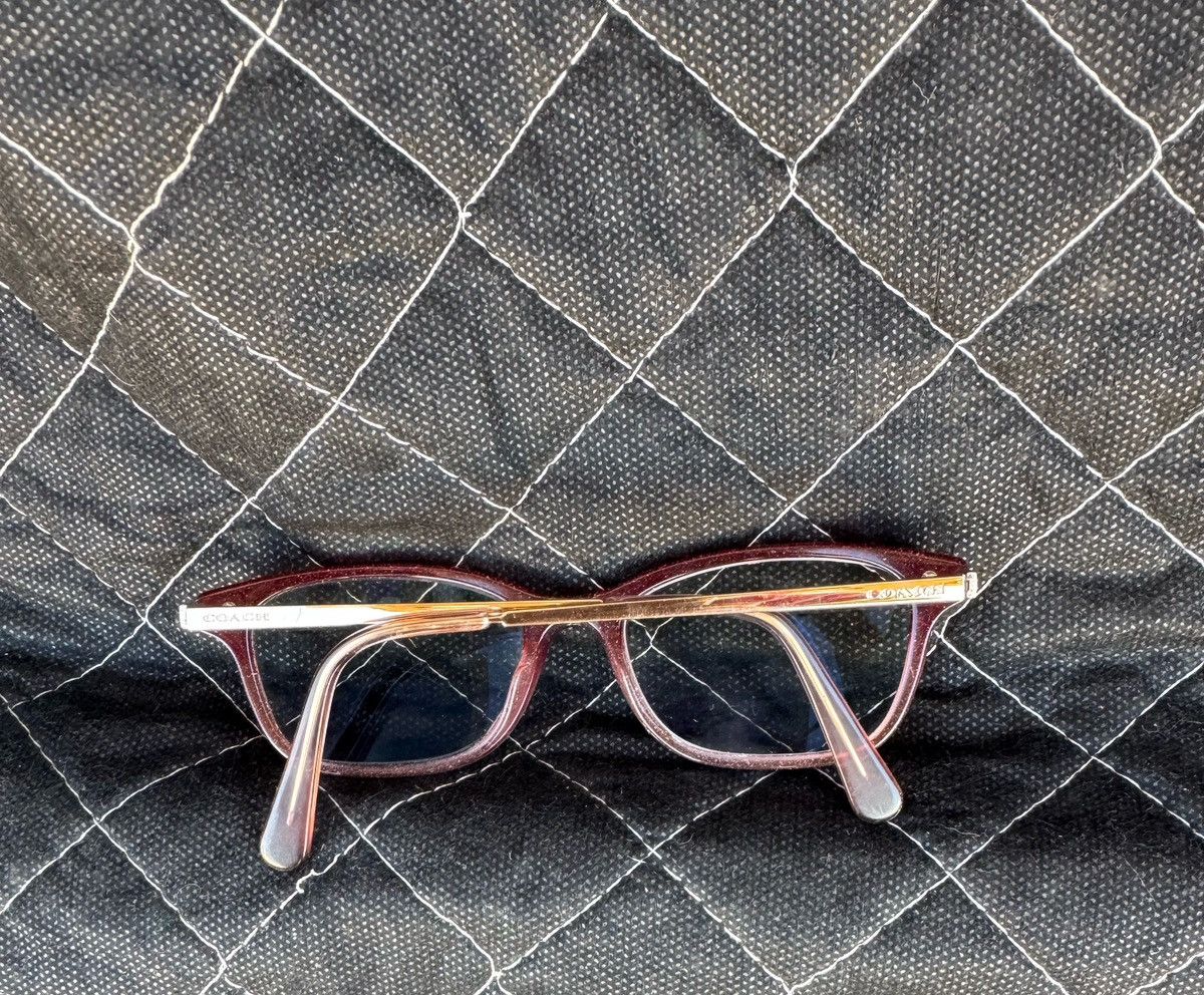 Coach Coach Burgundy Glitter Eyeglass Frames Size ONE SIZE - 4 Thumbnail