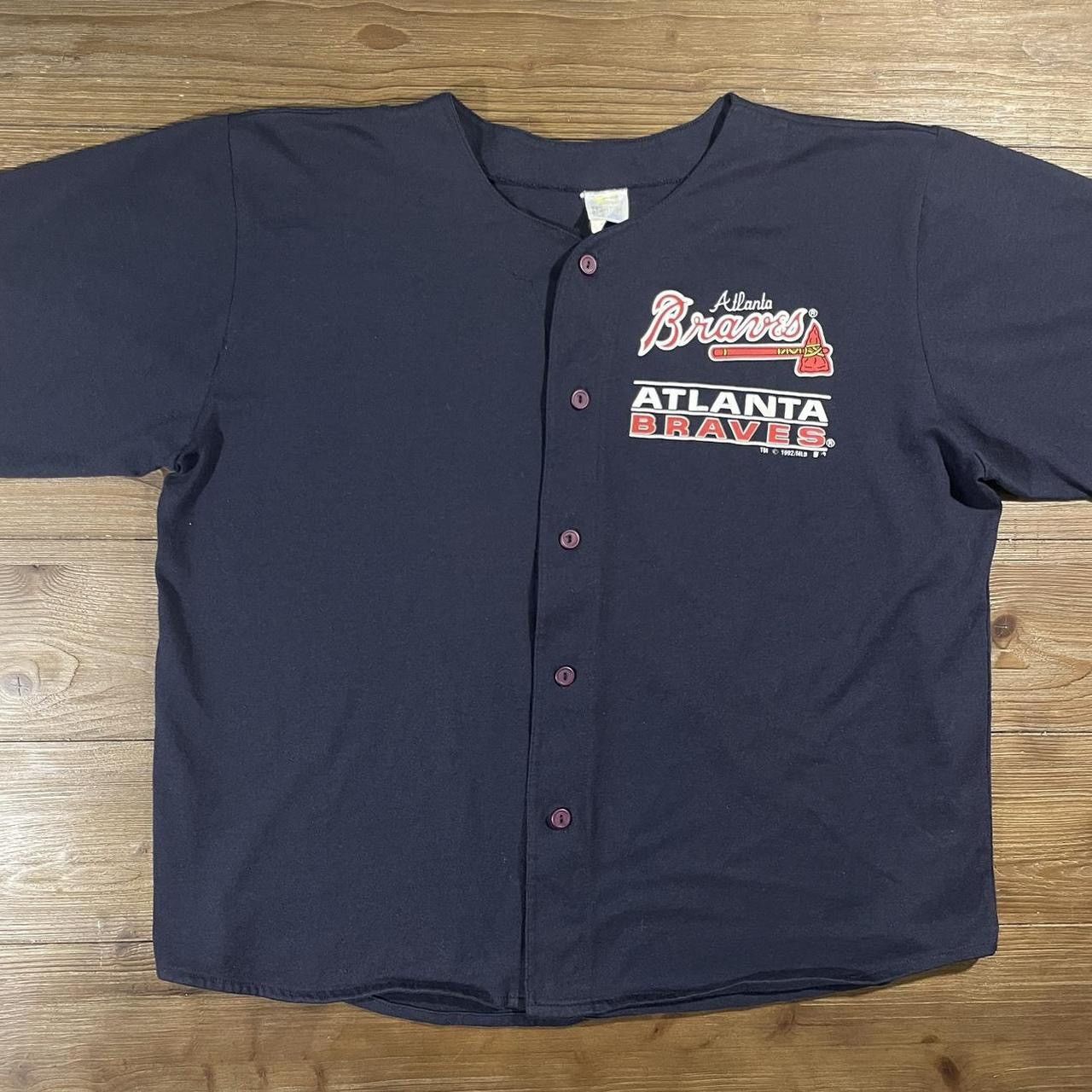 MLB × Vintage Vintage 1992 Atlanta Braves Competitor Blank Jersey Size US L / EU 52-54 / 3 - 1 Thumbnail