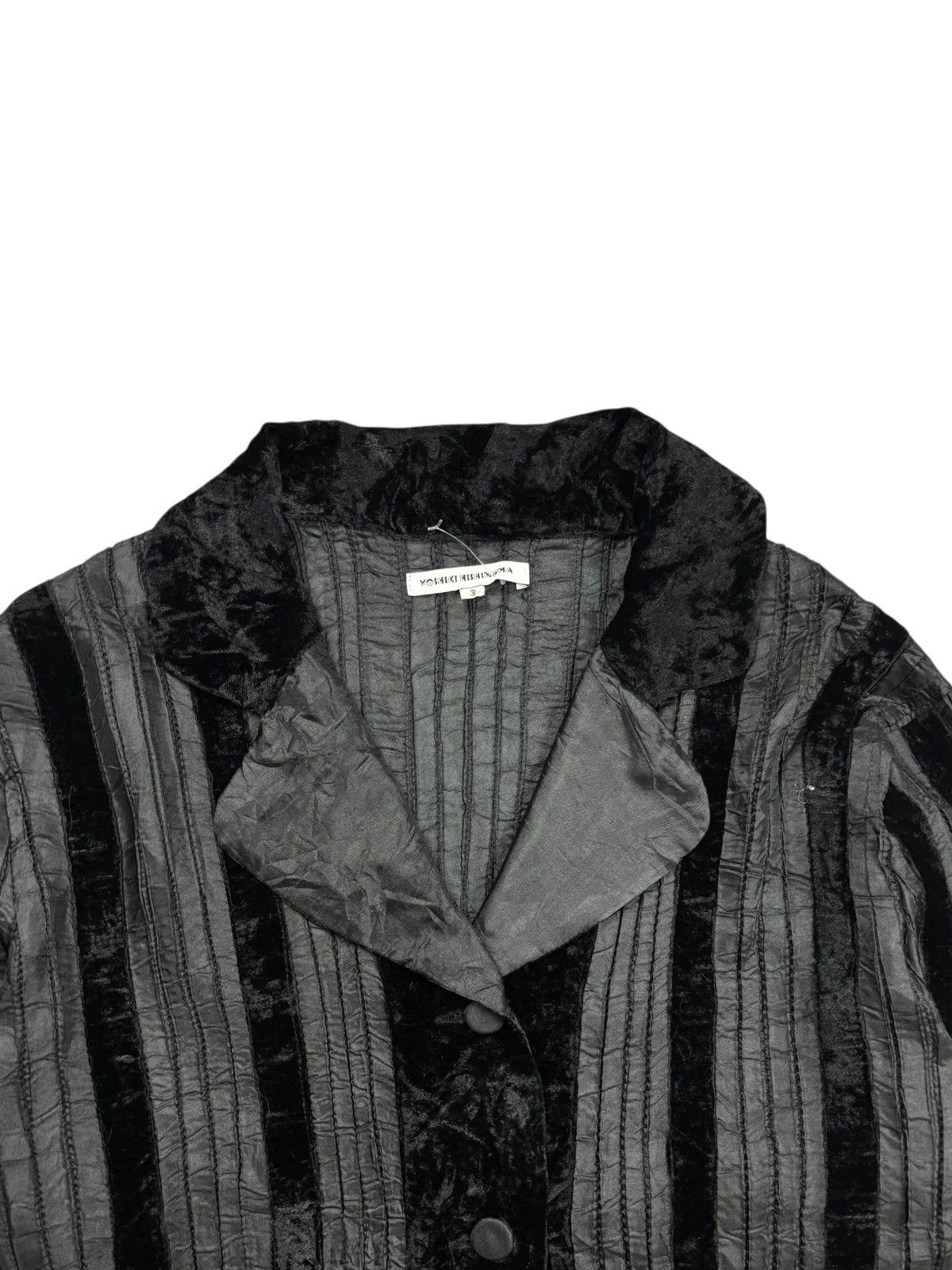 Japanese Brand Archive Yoshiki Hishinuma - Pleats Mix Velour Top Jacket Size M / US 6-8 / IT 42-44 - 4 Thumbnail