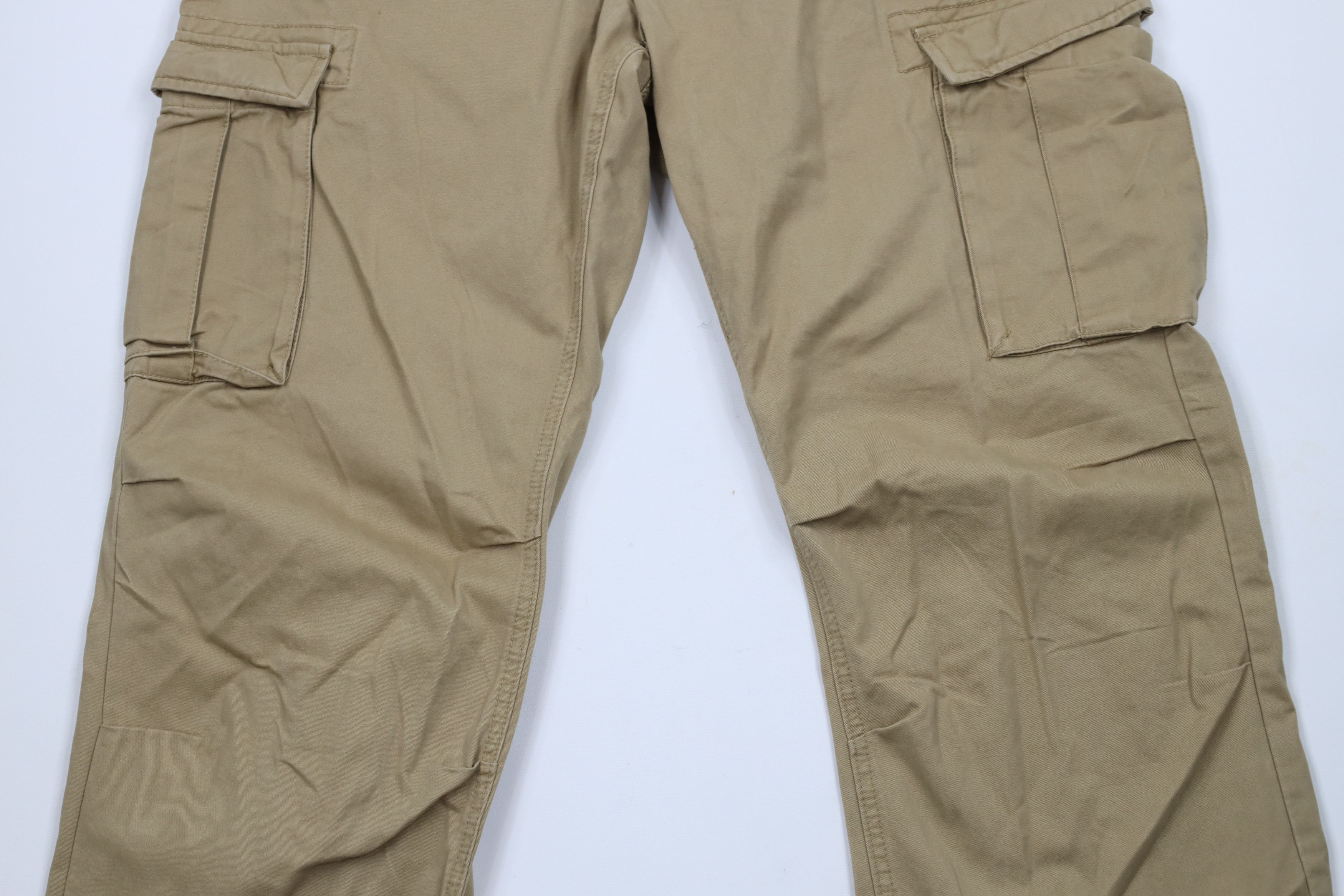 Gap × Vintage Vintage Y2K Gap Baggy Wide Leg Cargo Pants Beige Khaki Size US 36 / EU 52 - 3 Thumbnail