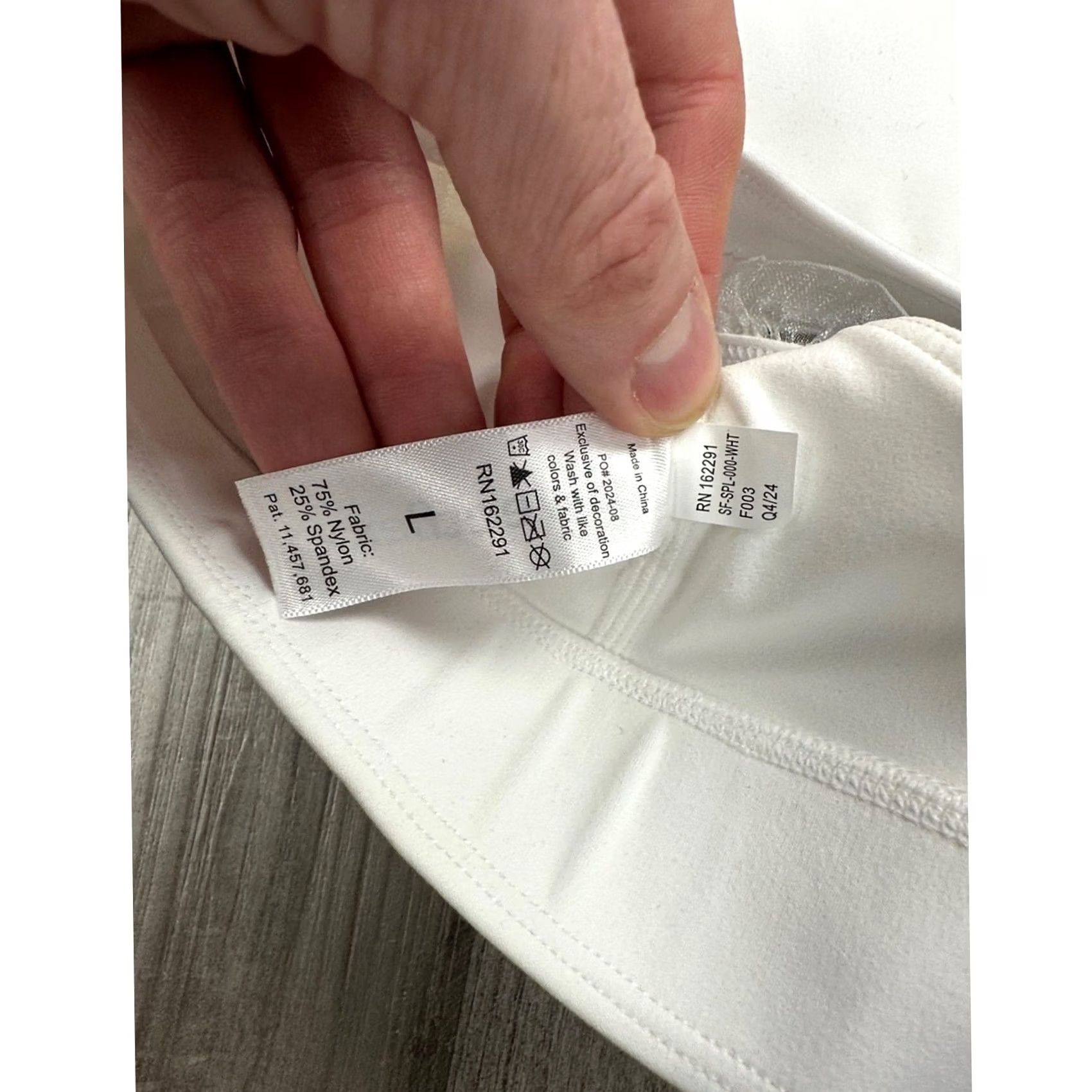 Vintage Sweetflexx White Lace Sports Bra L Women Large Size ONE SIZE - 4 Thumbnail