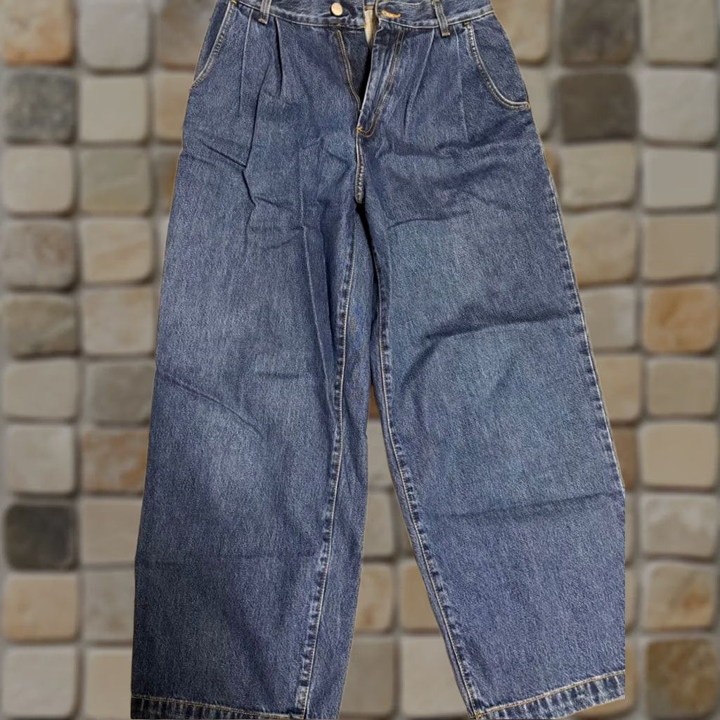 Mfpen mfpen BIG JEANS Washed Blue Denim Pants XS Jeans Men Washed Blue mfpen XS Mens Jeans Accessories Brand New Size US 27 - 1 Thumbnail