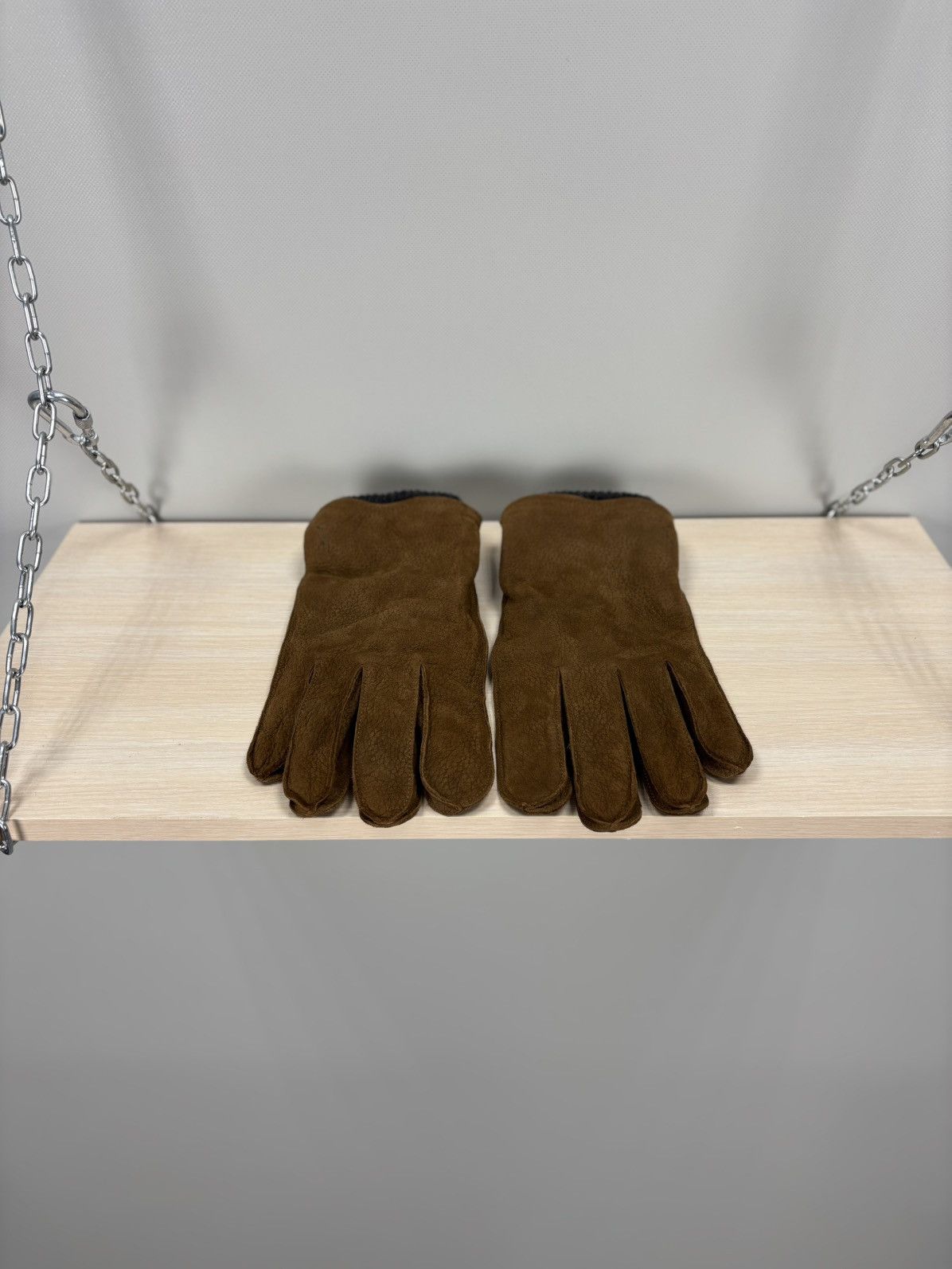 Polo Ralph Lauren × Ralph Lauren Gloves Polo Ralph Lauren Size XL Color Brown Size ONE SIZE - 1 Thumbnail
