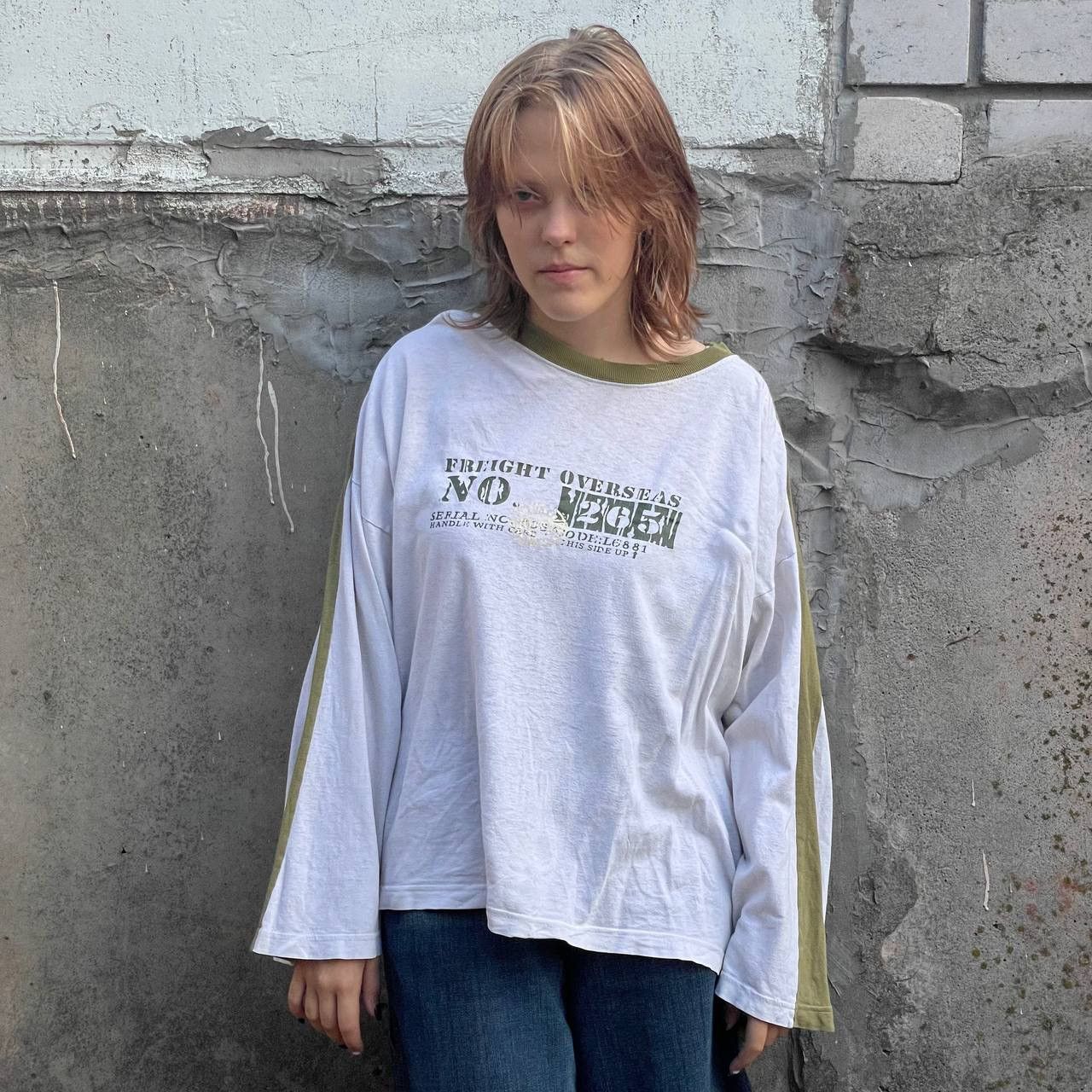 Japanese Brand × Vintage Vintage Japanese Style Longsleeve T-shirts Y2K Grunge 00s Size XL / US 12-14 / IT 48-50 - 1 Thumbnail