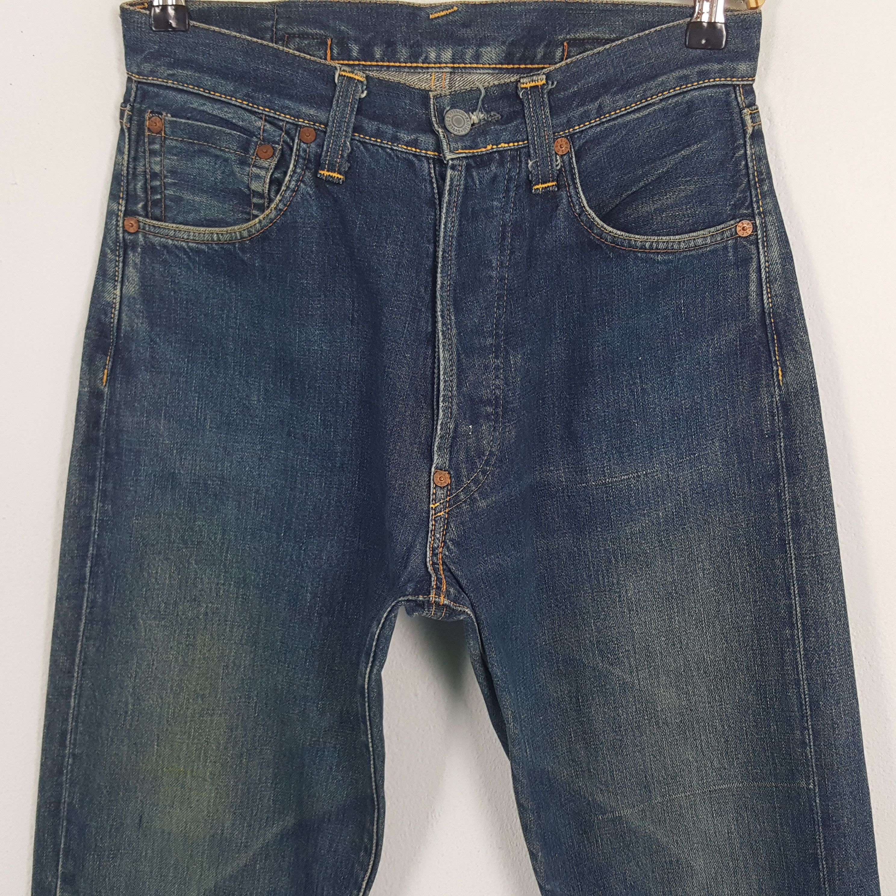 Japanese Brand × Vintage Vintage Evis Japanese Brand Daicock Custom Art Denim Jeans Size US 28 / EU 44 - 5 Thumbnail