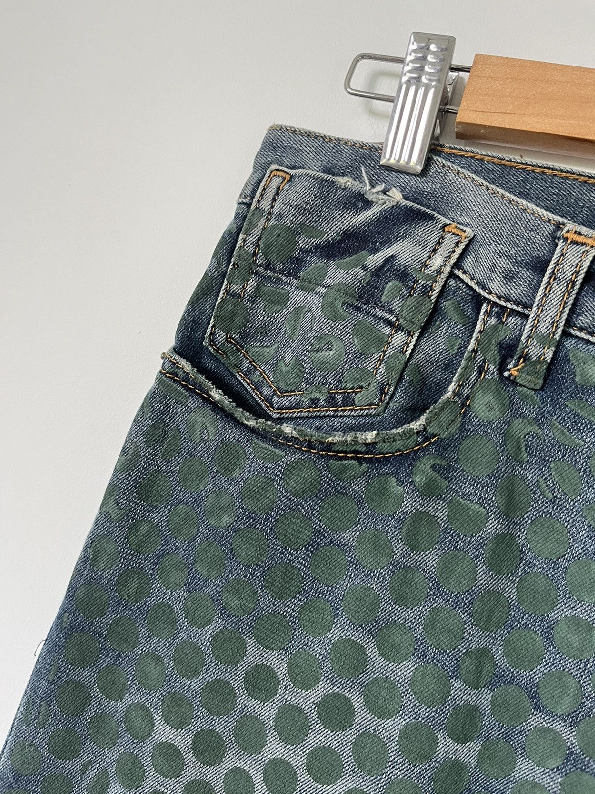 Designer × Marni Marni Denime Edition Green Polka Dot Size US 32 / EU 48 - 6 Thumbnail