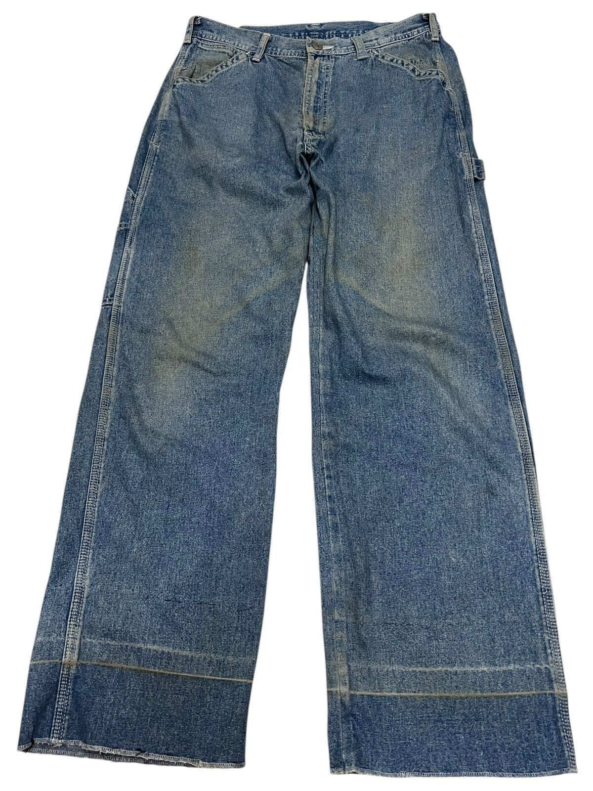 Japanese Brand Vintage Japanese Brand GL Heart Carpentar Mud Wash Jean Size US 31 - 1 Thumbnail