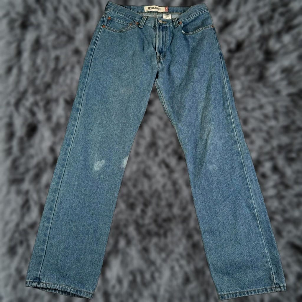 Levi's VINTAGE Levi's 505 Jeans Mens 33x32 Regular Fit 90s Y2K Denim Streetwear Grunge Blue Jeans Mens 33 Regular Fit 5-Pocket Design Size US 33 - 1 Thumbnail