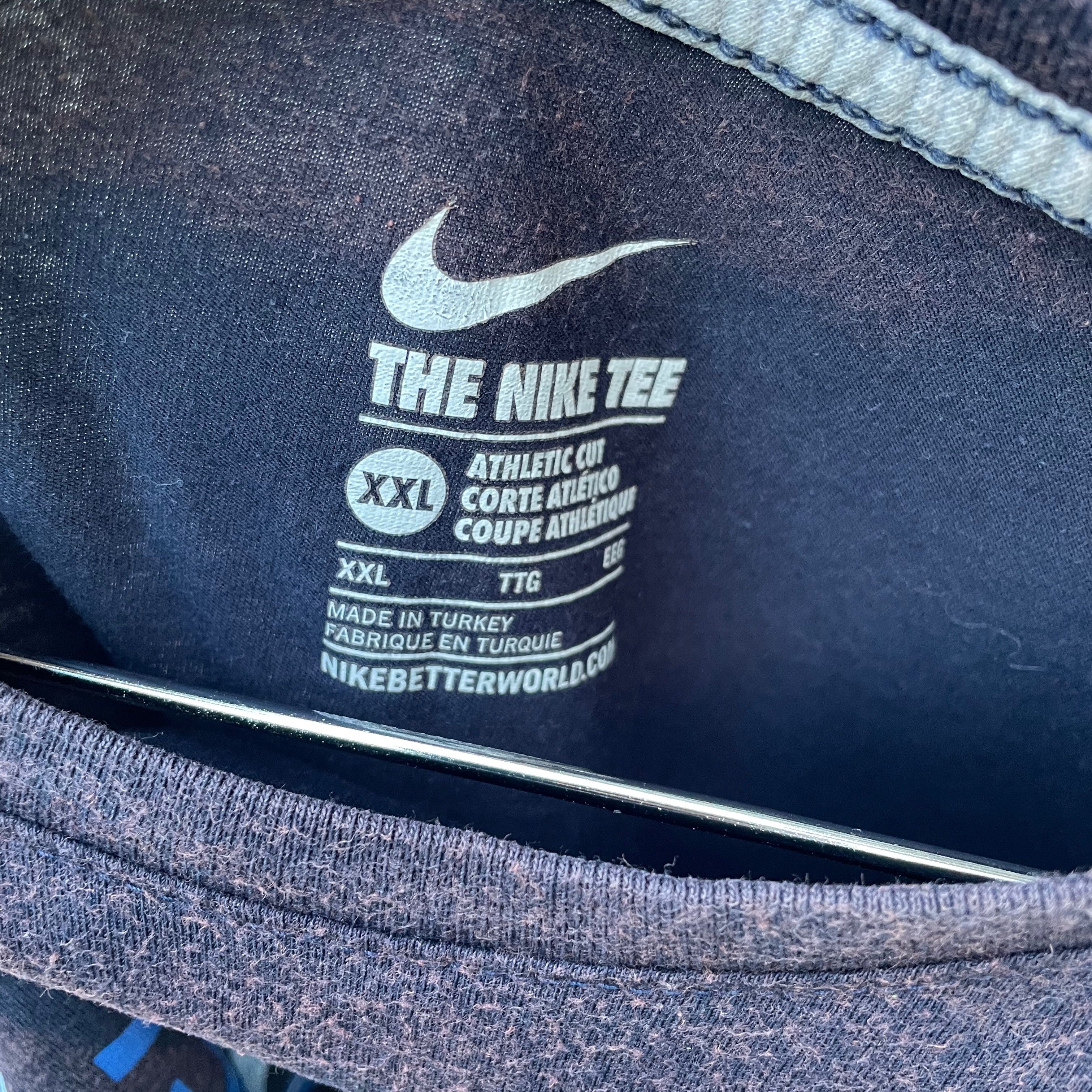 Nike 00s Nike Upcycling T shirt grunge big central Opium logo y2k Size US XXL / EU 58 / 5 - 4 Thumbnail