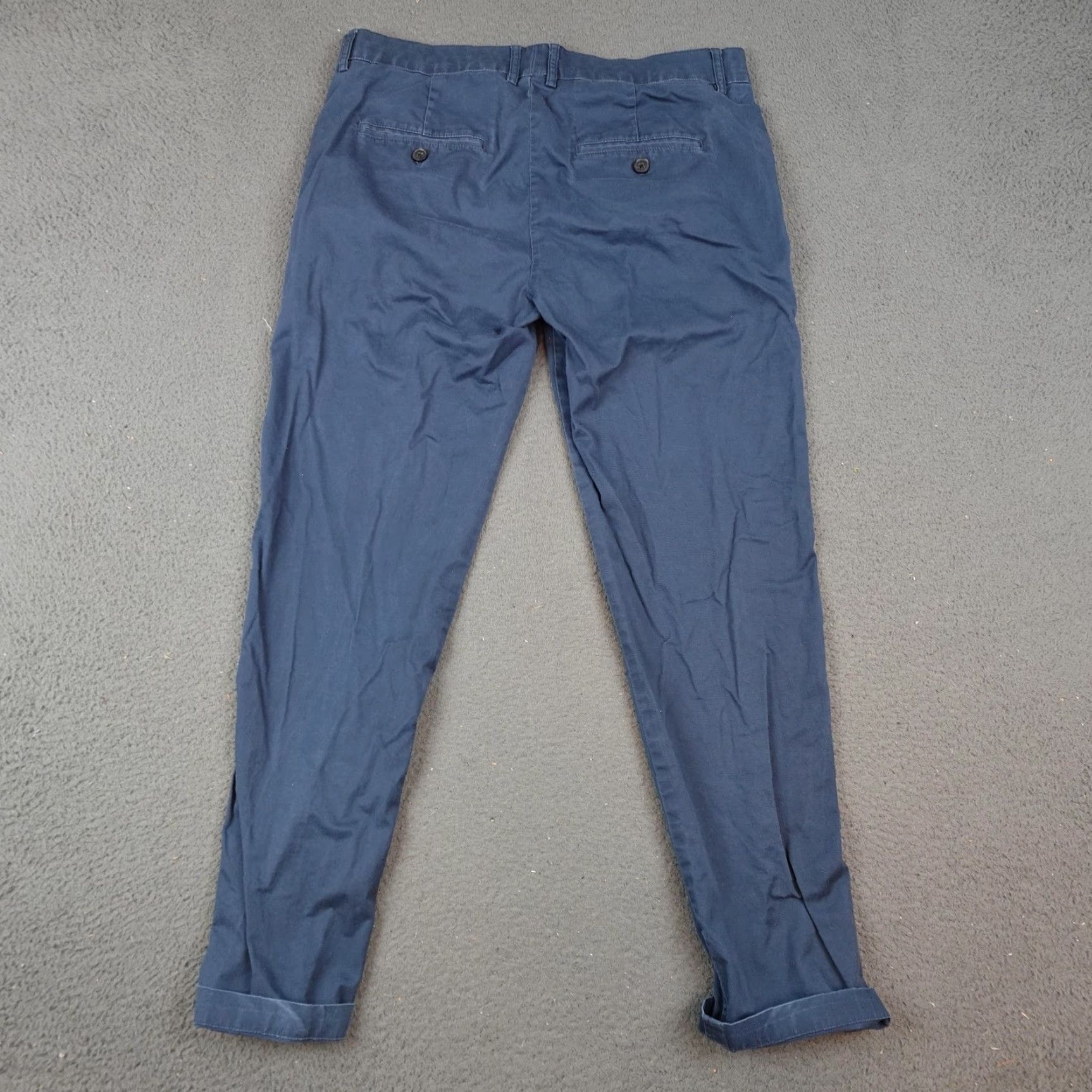 Vince Vince Pants Womens 6 Chino Blue Straight Leg Stretch Cotton Twill V357520802 Regular 28in Inseam Pockets Zipper Button Womens Size 28" / US 6 / IT 42 - 6 Thumbnail