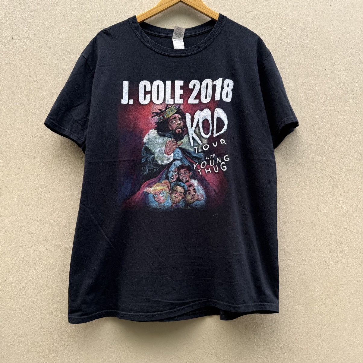 Rap Tees J cole 2018 kod tour raptee t shirt Size US XL / EU 56 / 4 - 1 Thumbnail