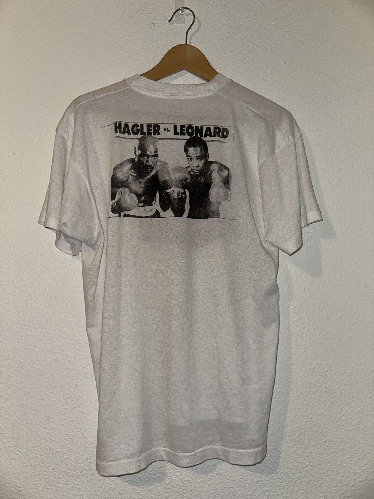 Vintage Vintage Sugar Ray Leonard Boxing Shirt Size US M / EU 48-50 / 2 - 2 Thumbnail