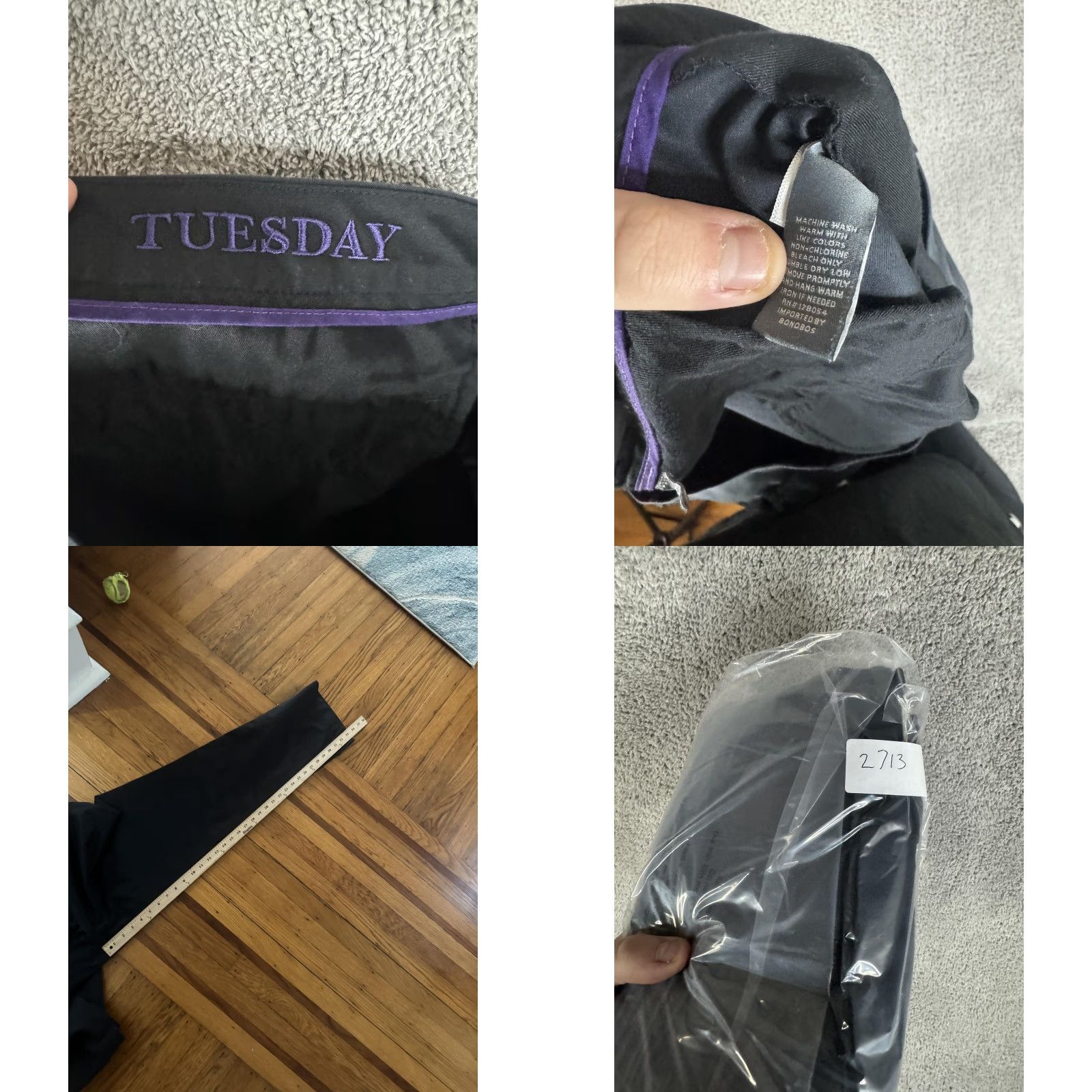 Bonobos Bonobos Pants Mens 40x34 Black Weekday Warriors Tuesday Chino Dress Casual Pants Size US 40 / EU 56 - 9 Thumbnail