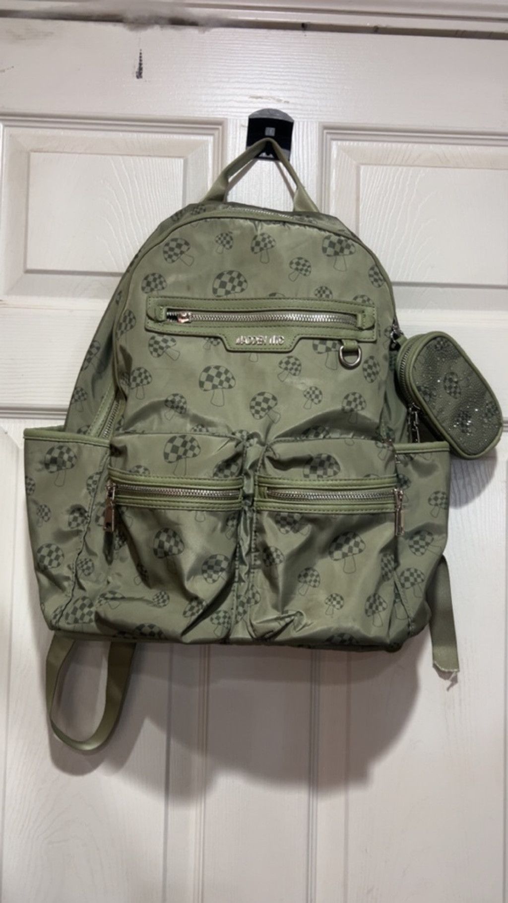 The Unbranded Brand Women's steve madden Green Mushroom Print Backpack One Size Size ONE SIZE - 1 Thumbnail