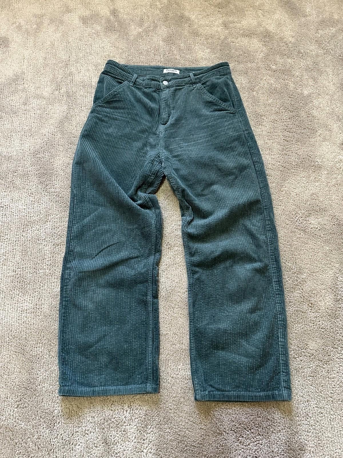 Carhartt Carhartt Wip Women Carhartt WIP Green Simple Pants Velvet Size 30" / US 8 / IT 44 - 5 Thumbnail