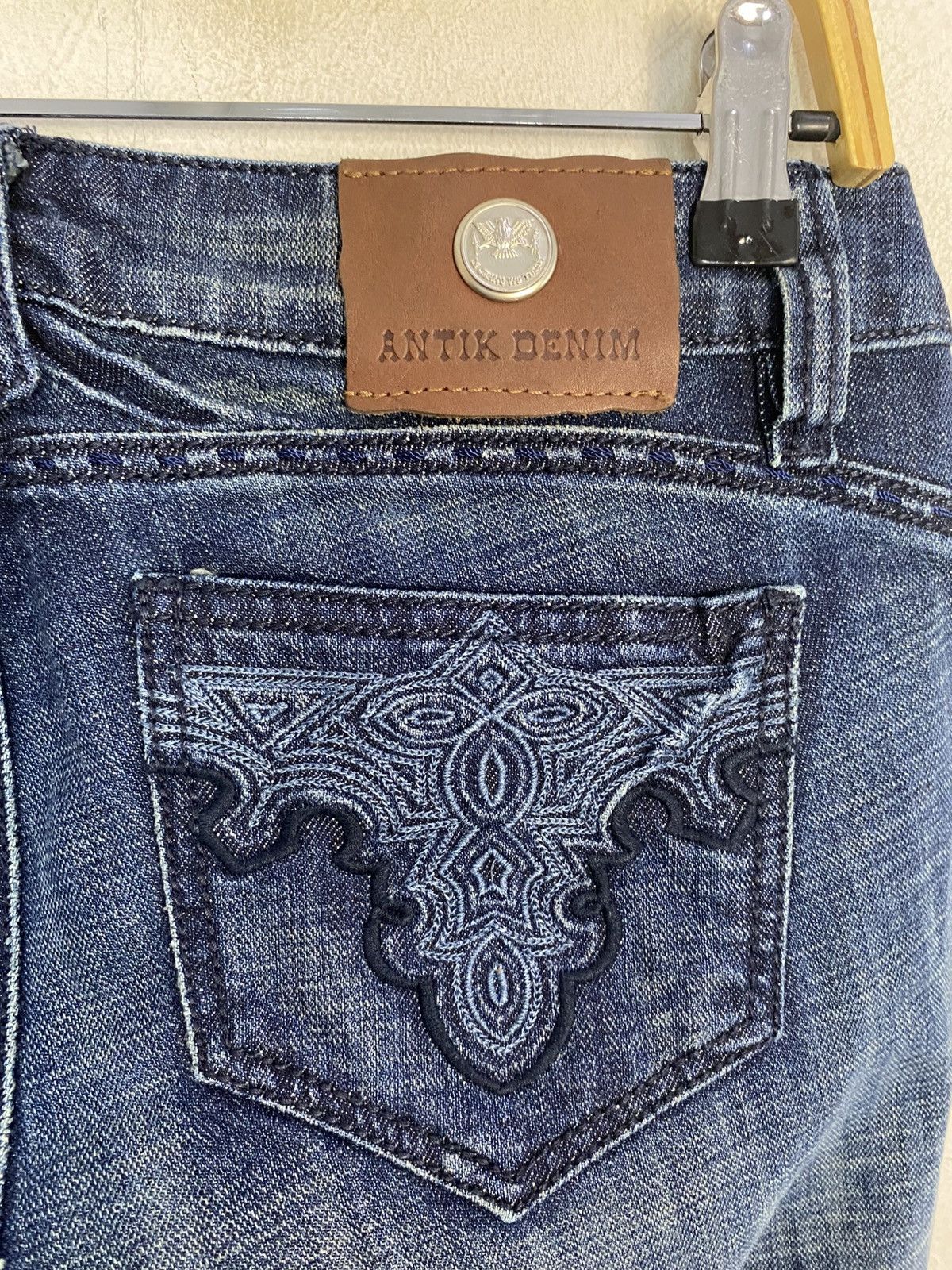 Antik Denim Hype Antik Denim Indigo Jeans Embroidery Logo Size 31" - 7 Thumbnail