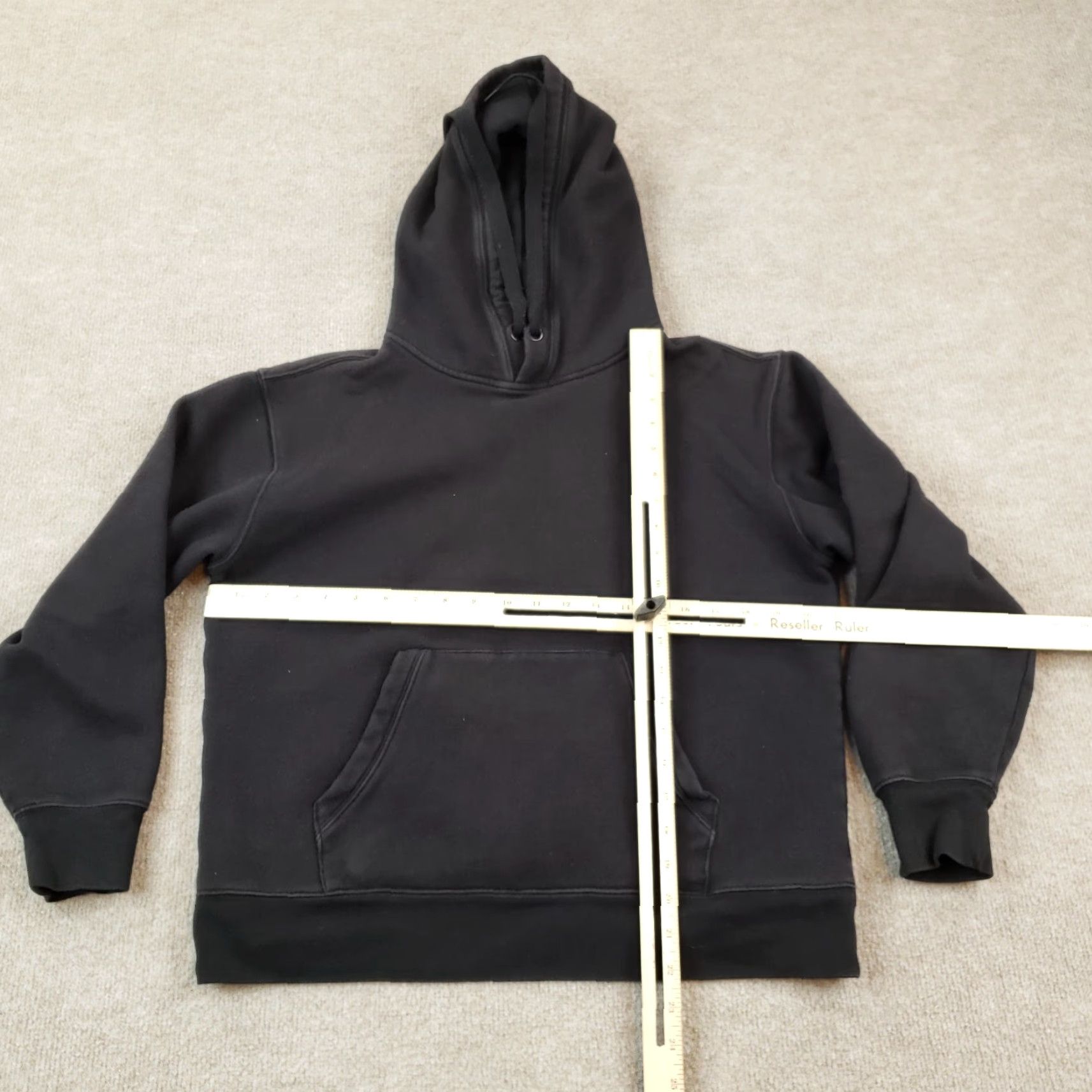 Athleta Athleta Pullover Hoodie Womens Medium Black Cotton Long Sleeve Size M / US 6-8 / IT 42-44 - 2 Thumbnail