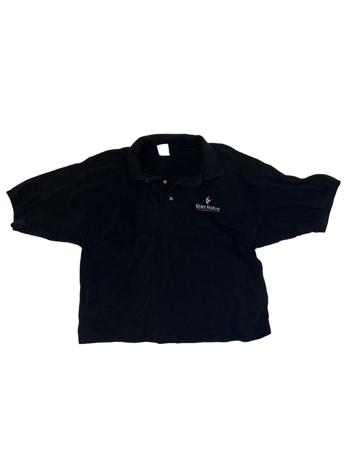 Vintage Y2K Remy Martin Cognac Black Polo W/ Big Logo On Back Size US XL / EU 56 / 4 - 1 Thumbnail