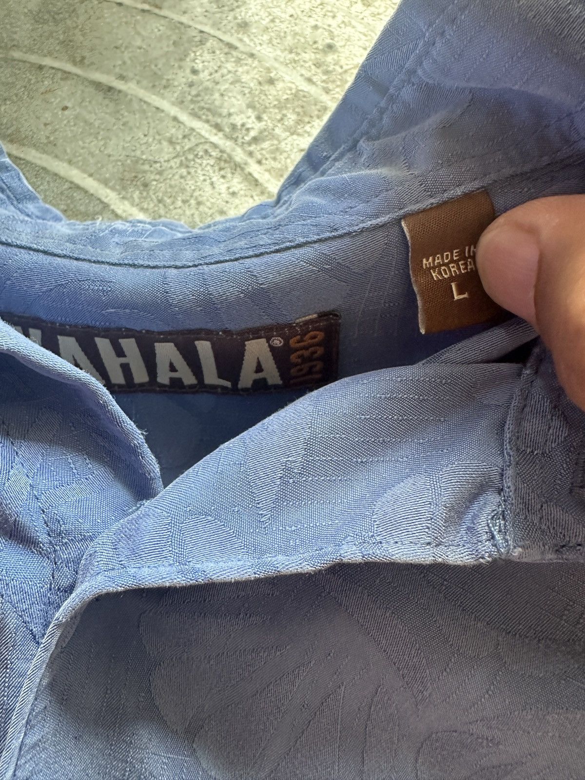 Other PreOwned Kahala Blue Hawaiian Print Full Button Men's Large Size US L / EU 52-54 / 3 - 4 Thumbnail