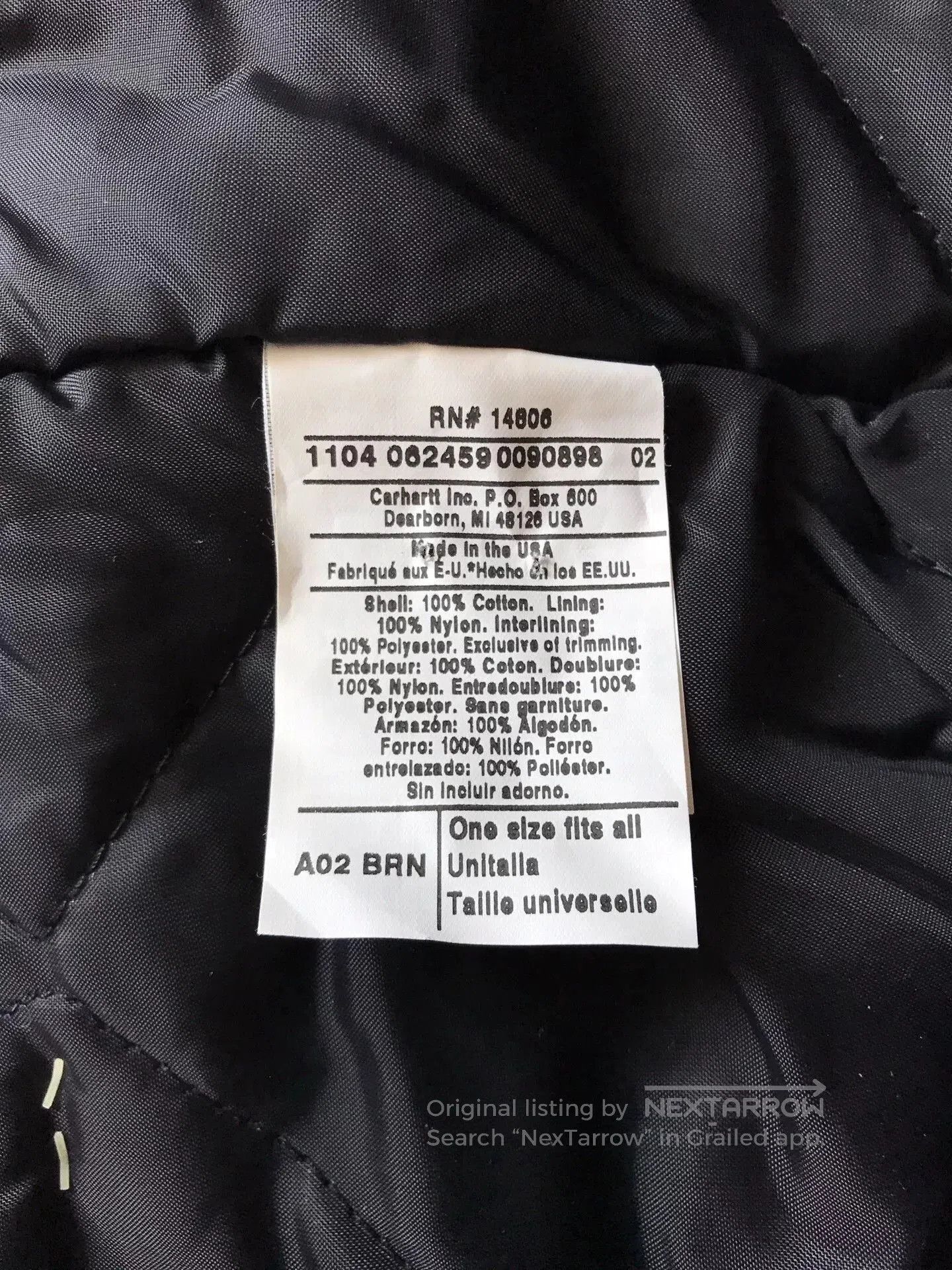 Carhartt Carhartt A02 BRN Detachable Hood. Size ONE SIZE - 9 Thumbnail