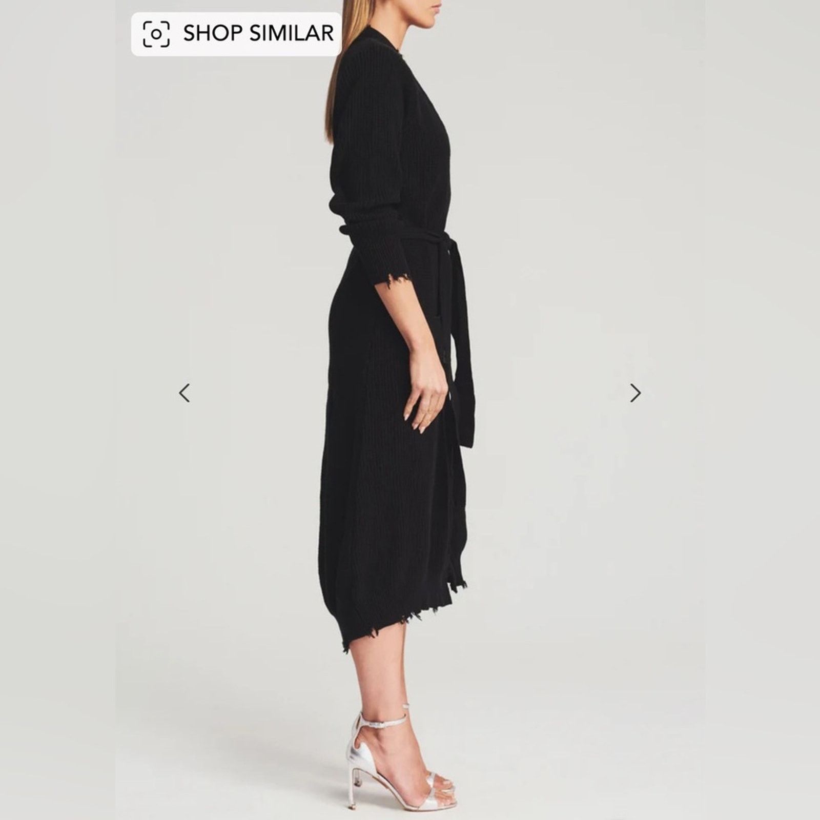 SER.O.YA NWT SER.O.YA Amanda Black Sweater Dress Size M / US 6-8 / IT 42-44 - 2 Thumbnail