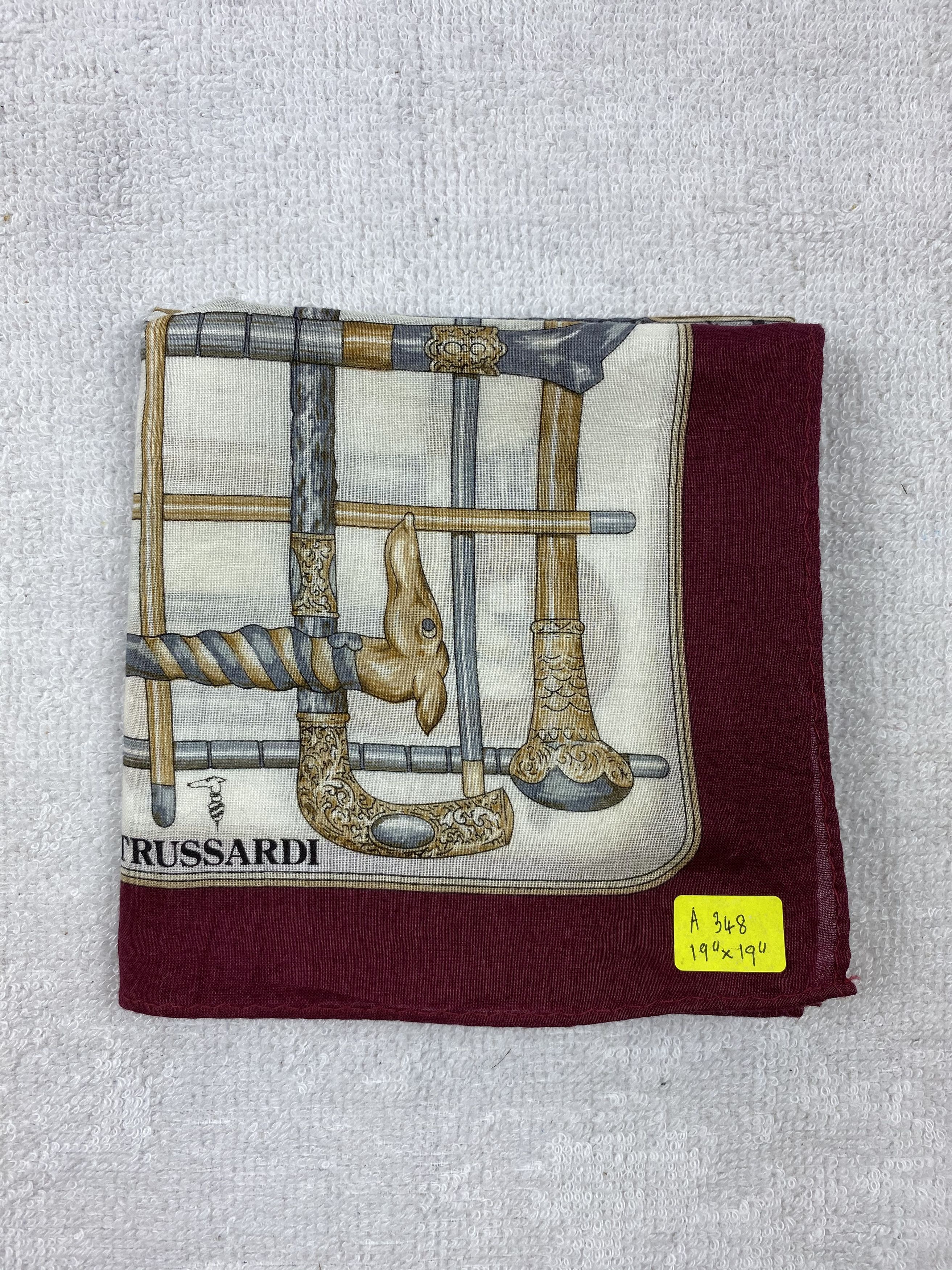Trussardi × Vintage Trussardi Handkerchief / Bandana / Neckerchief Size ONE SIZE - 6 Thumbnail