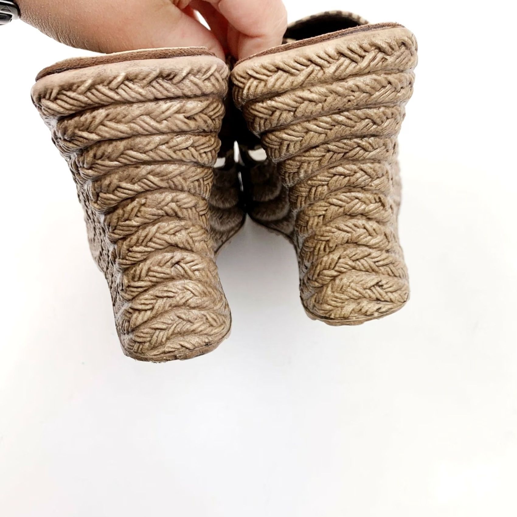 Vintage VINTAGE Fashion Bug Sandal Women's 90s Wedge Slide Brown Suede Size US 6.5 6.5 1/2 Mens Womens Size US 7 / IT 37 - 5 Thumbnail