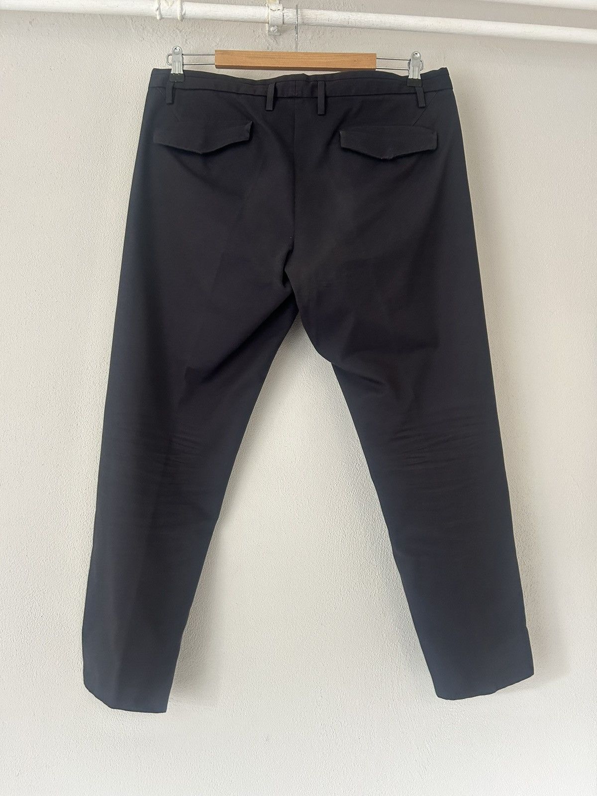 Jil Sander Jil Sander Navy Wool Trousers with Flap Pockets Size US 36 / EU 52 - 6 Thumbnail