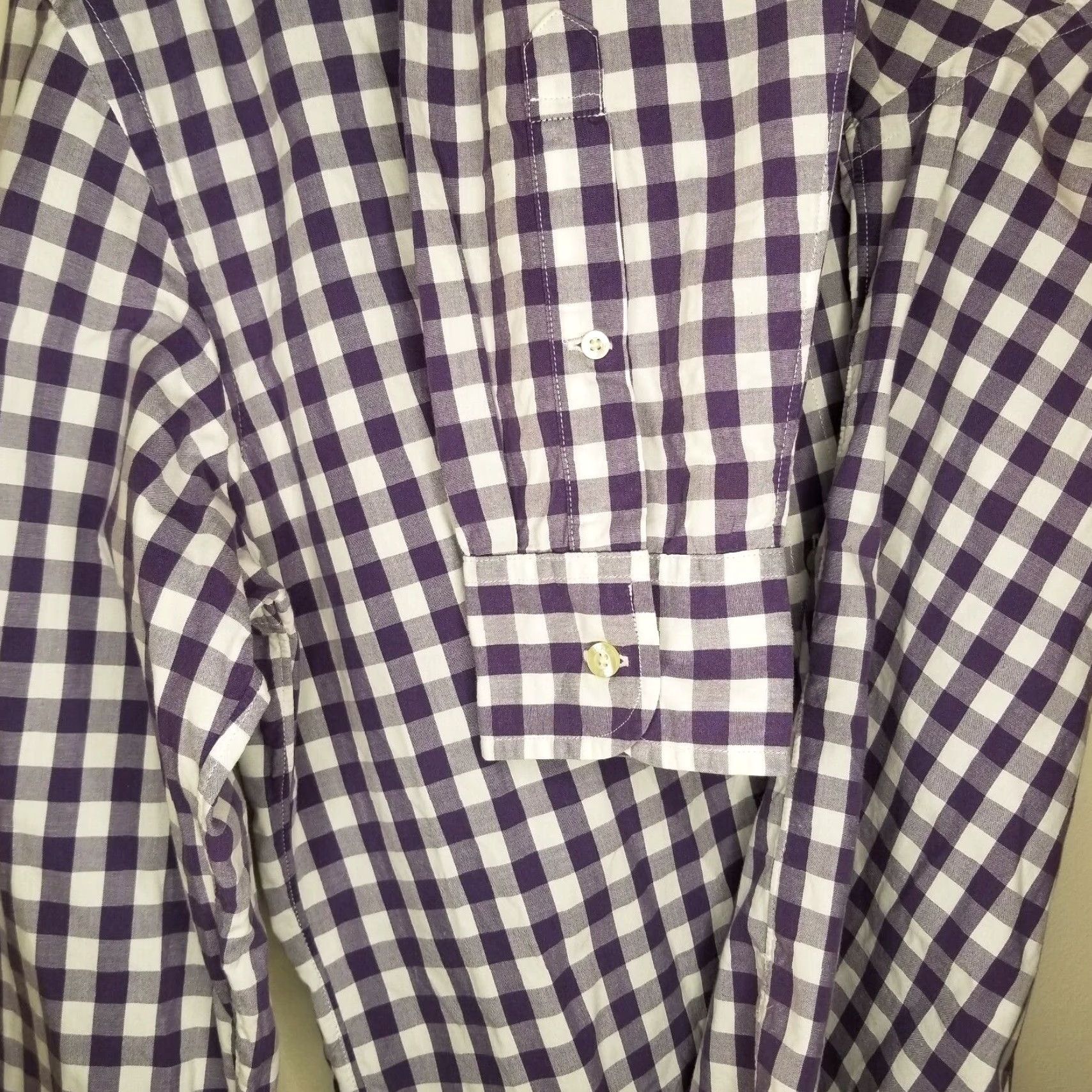 J.Crew J.Crew Shirt Mens Purple Plaid Slim Fit Button-Up Size M Long Sleeve Mens Size US M / EU 48-50 / 2 - 4 Thumbnail