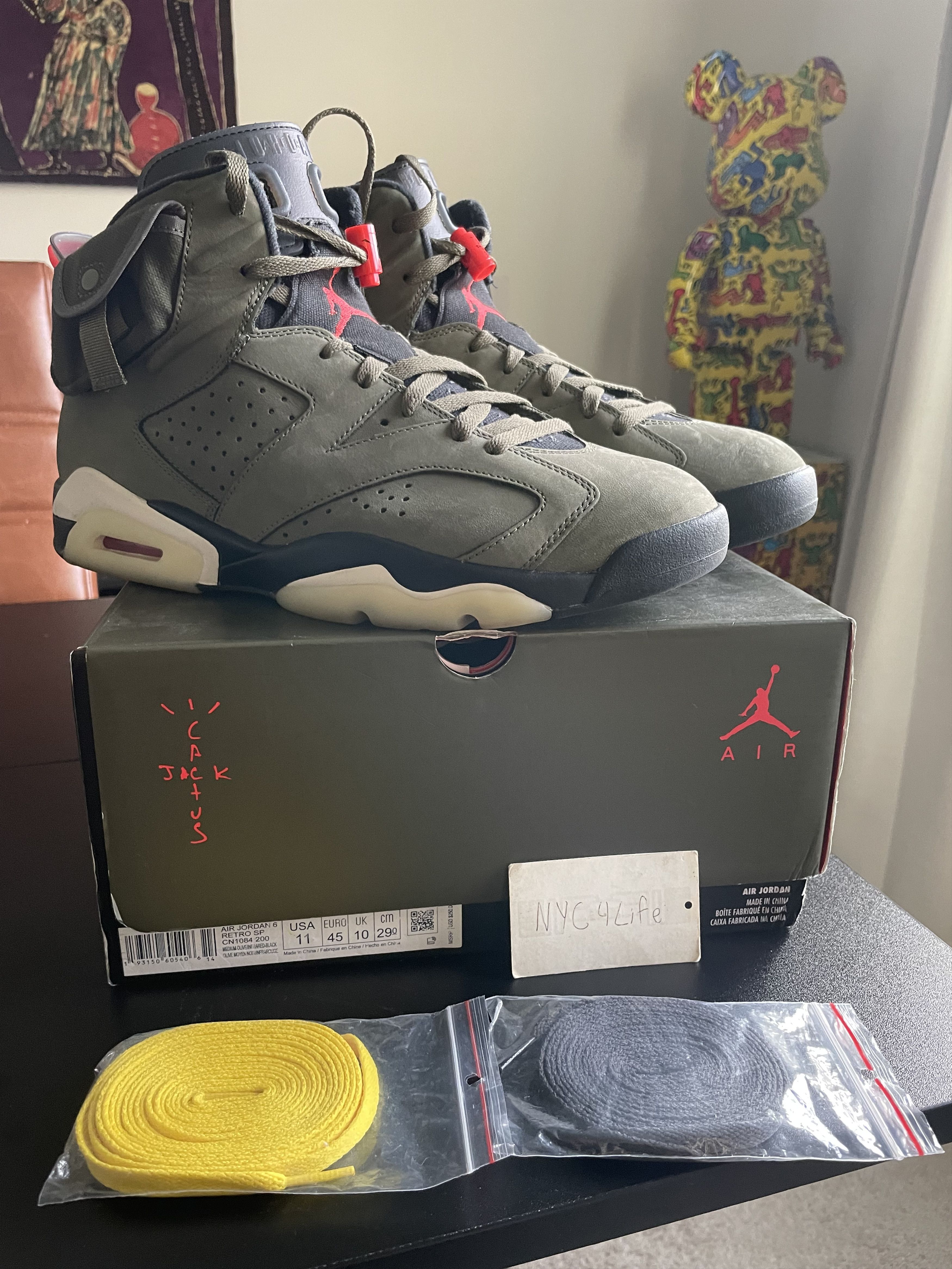 スニーカー NIKE x TRAVIS JORDAN 6 RETRO SP 17cm Jordan Brand × Nike × Travis Scott Air Jordan 6 Retro SP