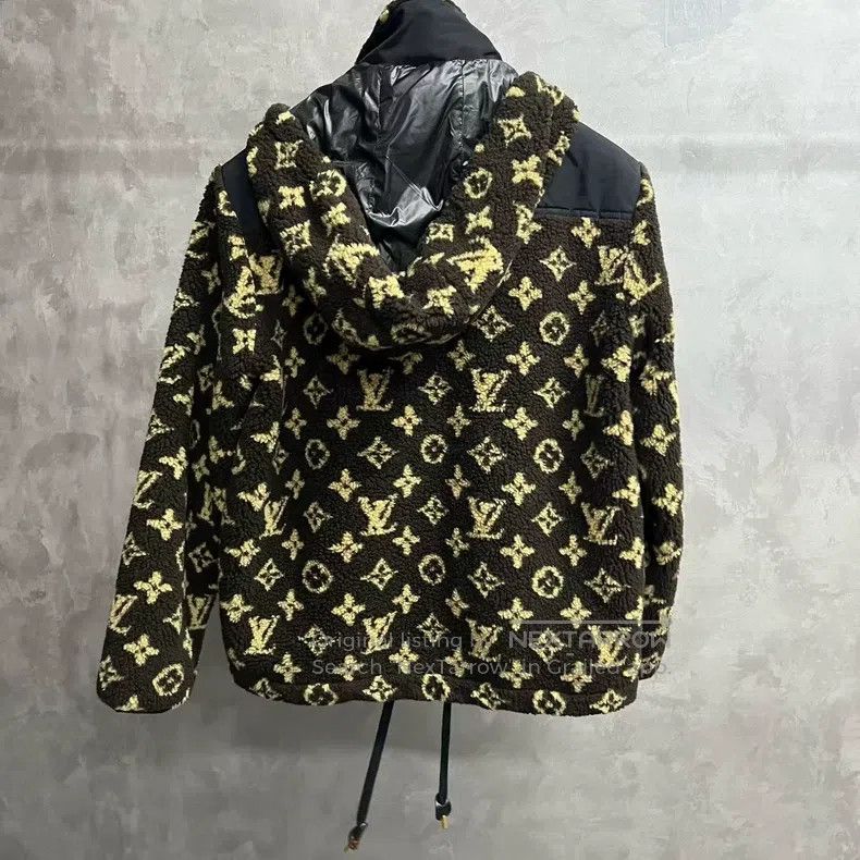 Louis Vuitton Louis Vuitton Brown Logo Full Print Standing Neck Hooded S Size XS / US 0-2 / IT 36-38 - 5 Thumbnail