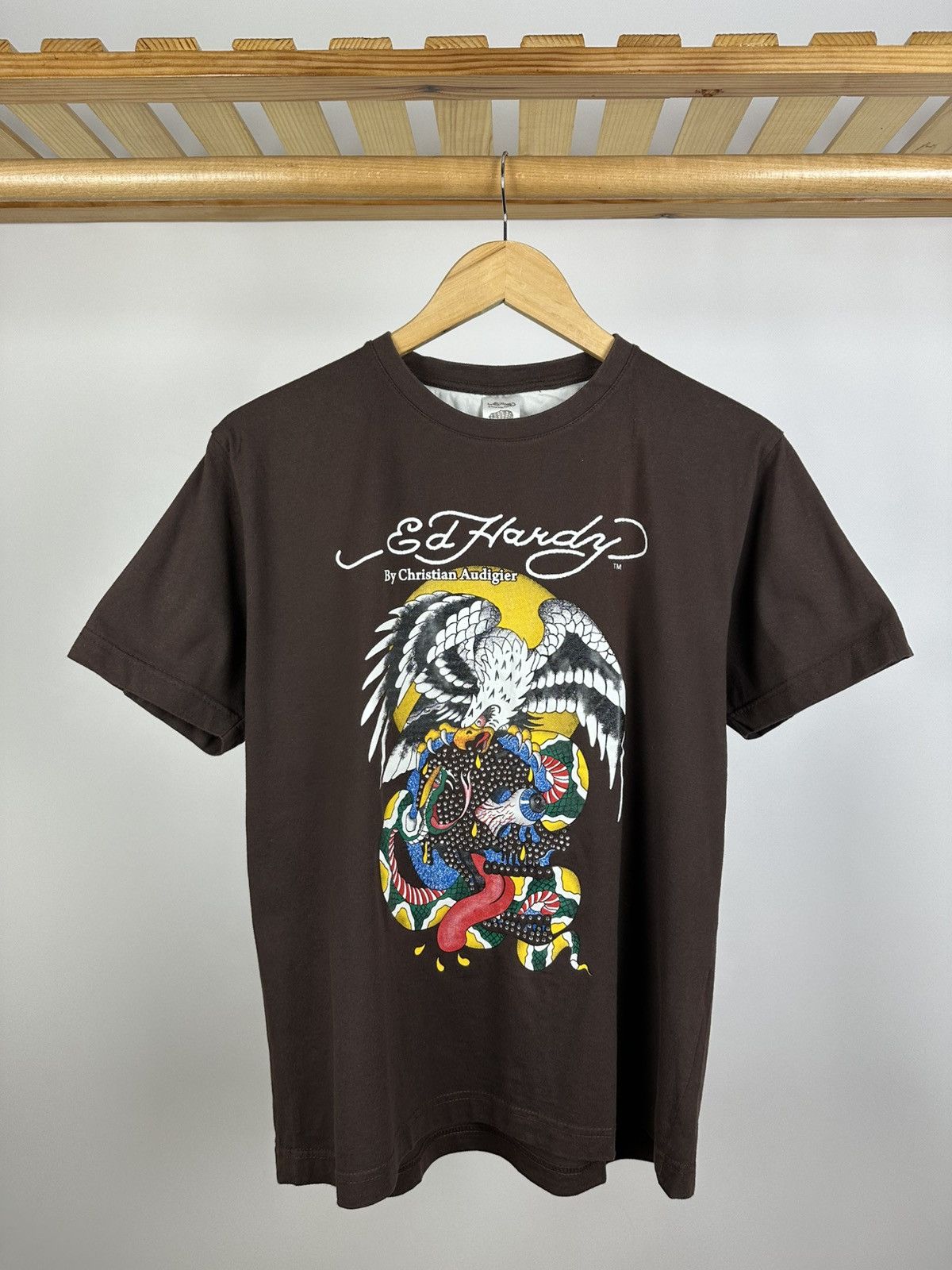 Ed Hardy Men’s Vintage Ed Hardy by Christian Audigier T-Shirt Y2K Size US M / EU 48-50 / 2 - 1 Thumbnail