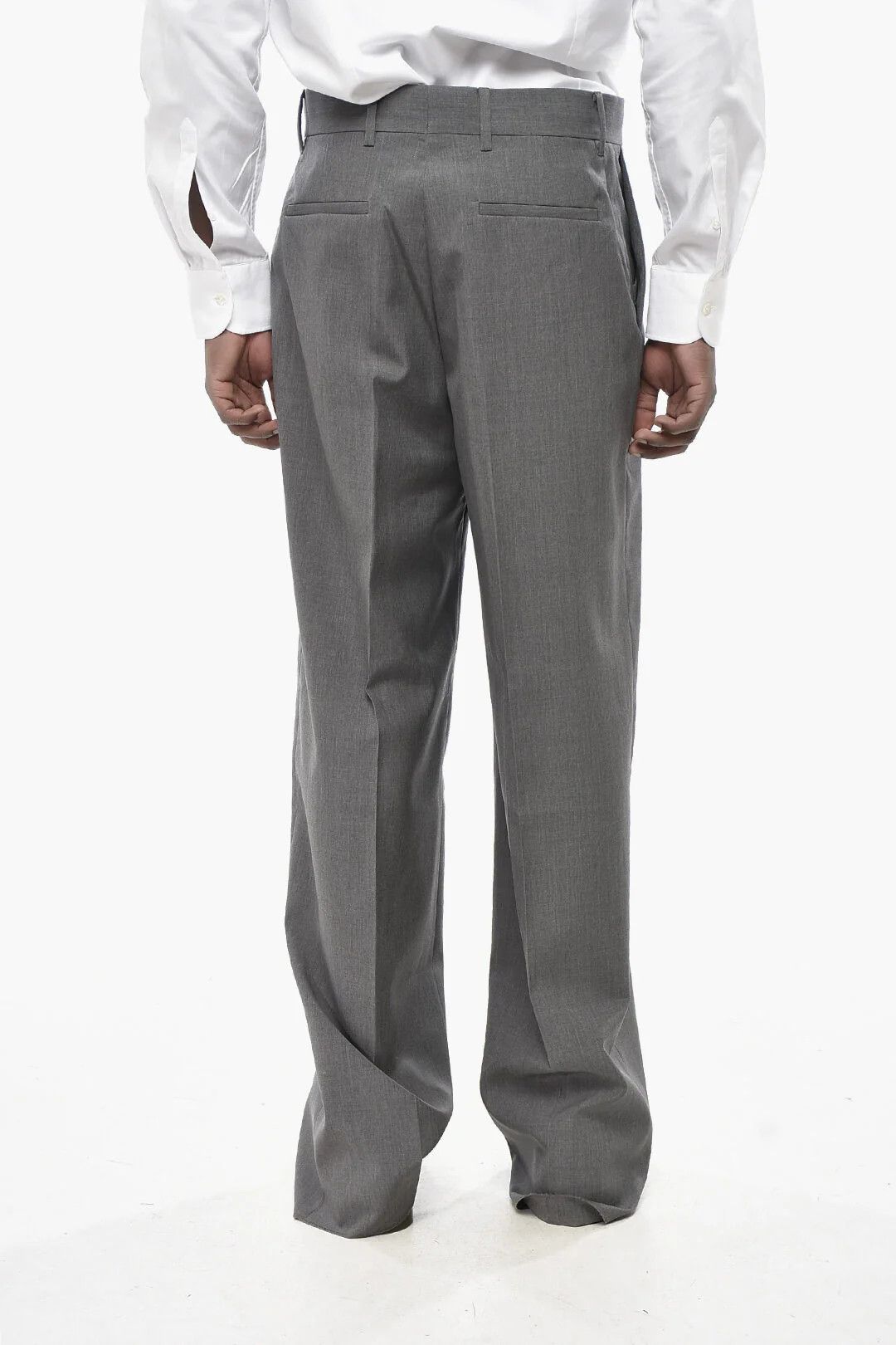 Givenchy og1mm0326 Pure Wool 4-Pocket Pant in Grey Size US 30 / EU 46 - 2 Thumbnail