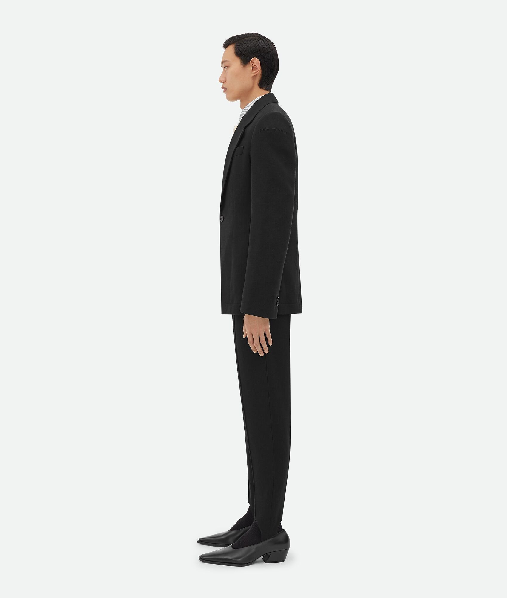 Bottega Veneta o1n1vont0125 Structured Cotton Jacket in Black Size US S / EU 44-46 / 1 - 2 Thumbnail