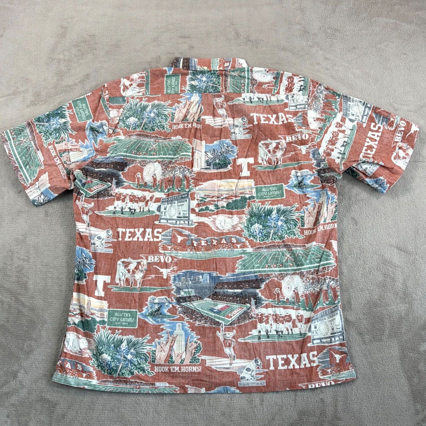 Reyn Spooner VINTAGE REYN SPOONER UNIVERSITY OF TEXAS Long Horns SCENIC Shirt Men L Hawaiian NWT Size US L / EU 52-54 / 3 - 6 Thumbnail