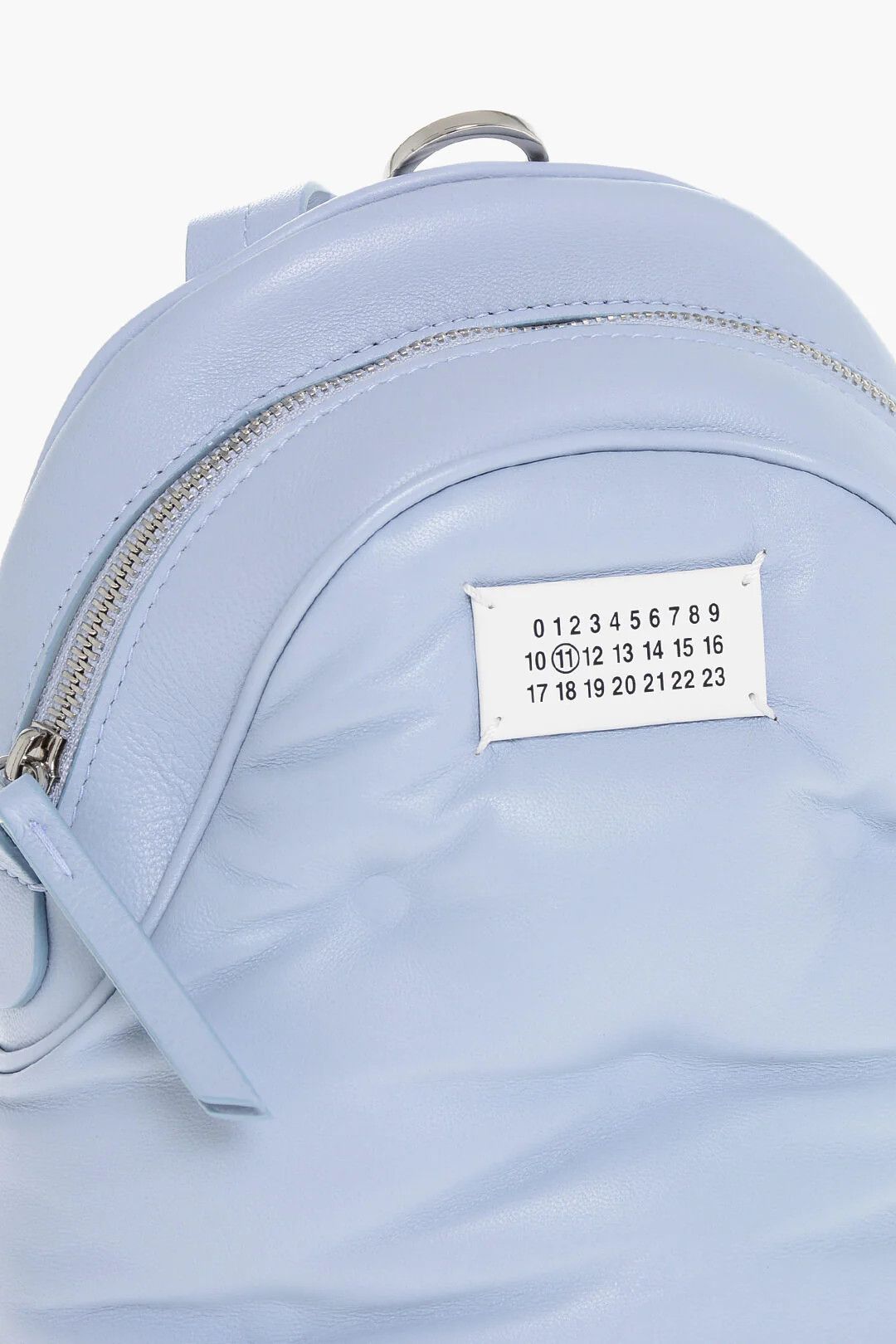 Maison Margiela og1mm0326 Size: OS / Quilted Leather Backpack in Light Blue Size ONE SIZE - 4 Thumbnail