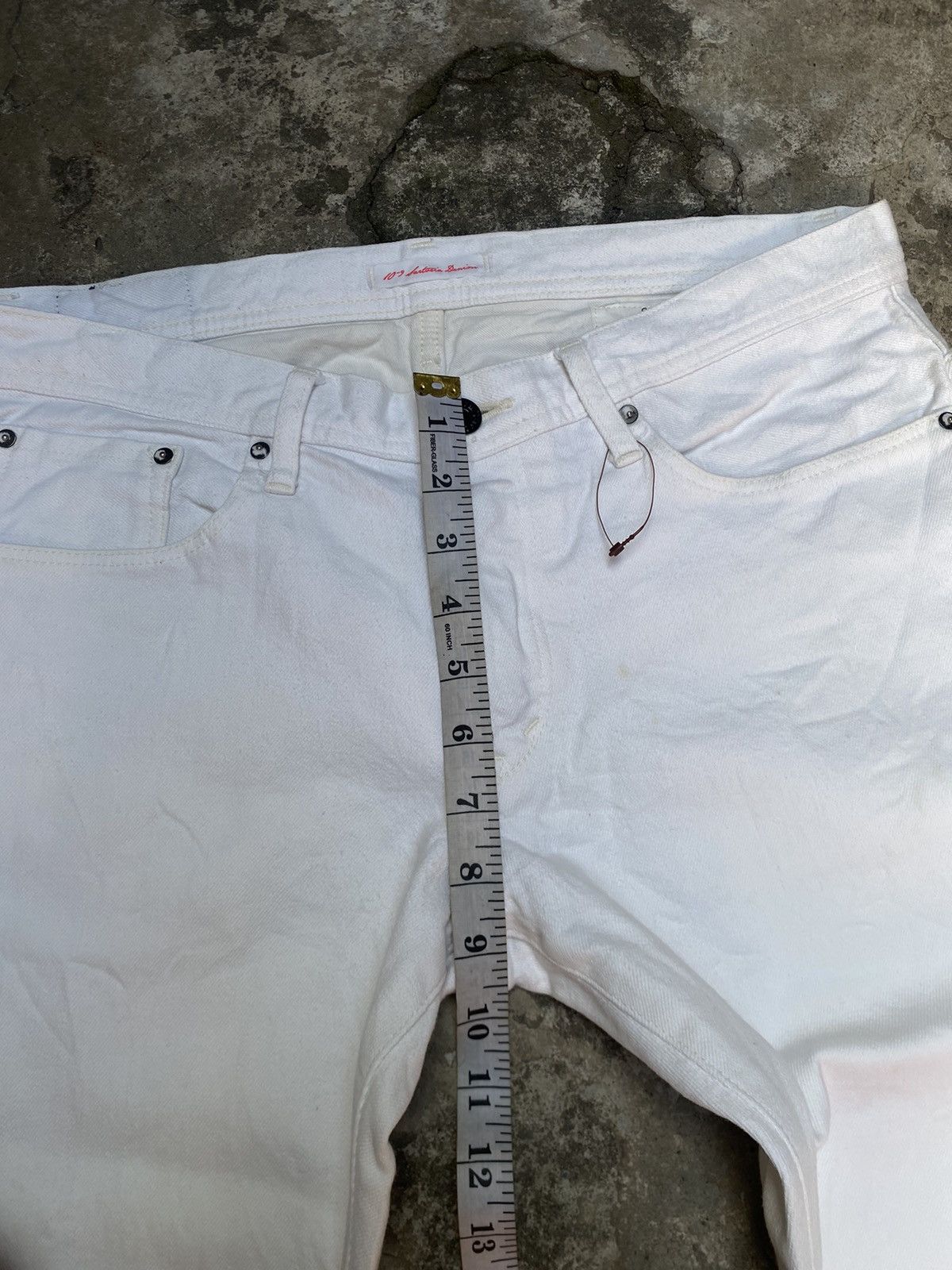 NANO universe Nano Universe Sartoria Denim Slim Cut White Selvedge Size US 33 - 9 Thumbnail