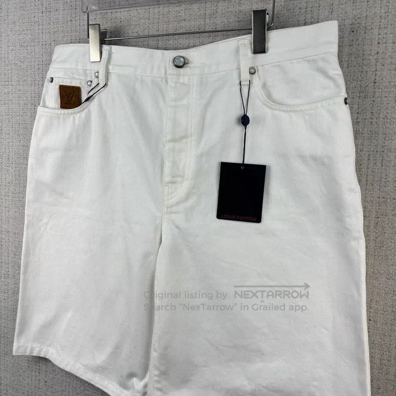 Louis Vuitton Louis Vuitton FW25 white embroidered logo zip pocket denim Size US 36 / EU 52 - 2 Thumbnail