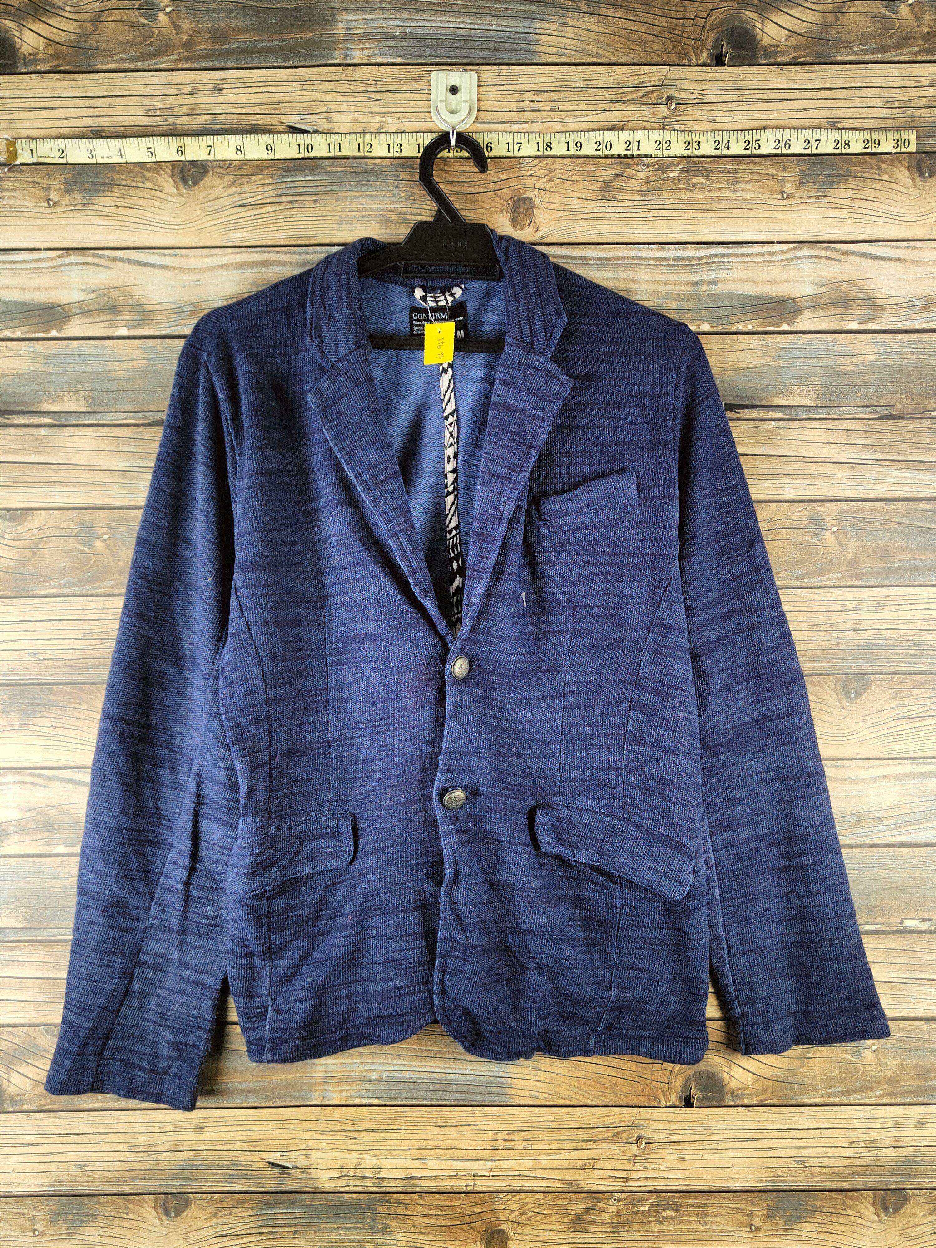 Japanese Brand DL Confirm Blue Knitwear Blazers #46-943 Size US M / EU 48-50 / 2 - 1 Thumbnail