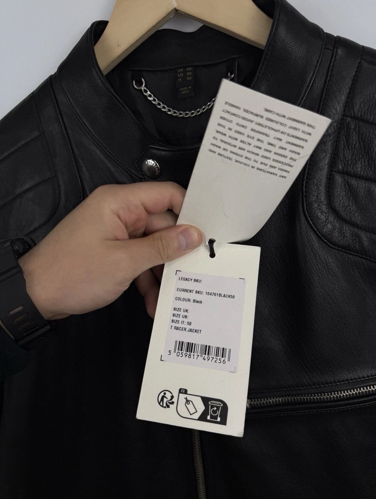 Belstaff ❗️NEW 🇬🇧 Belstaff Lamb Leather Jacket 104761 T Racer Size US M / EU 48-50 / 2 - 11 Thumbnail